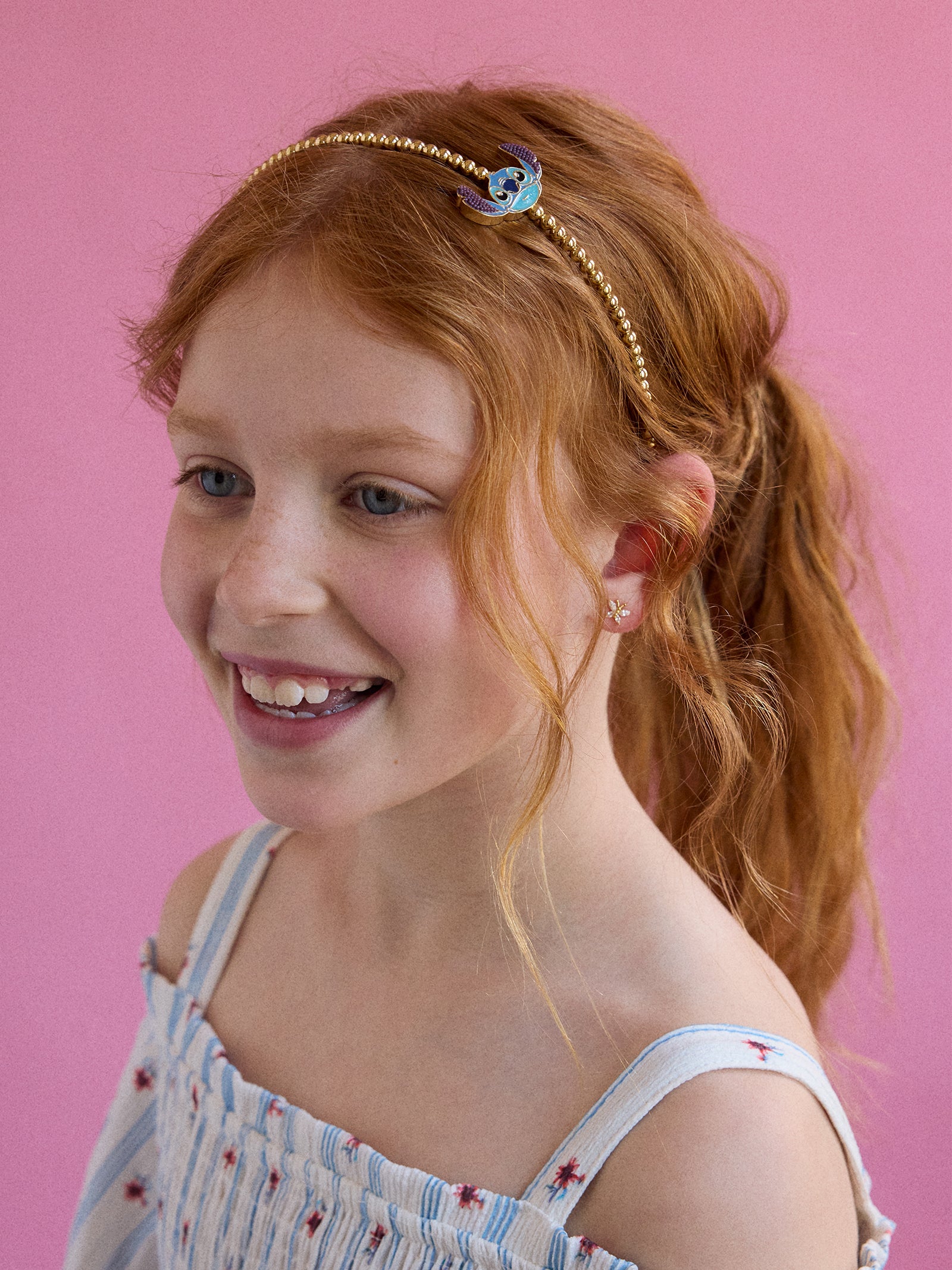 Disney Stitch Kids' Headband - Gold/Blue - Image 2