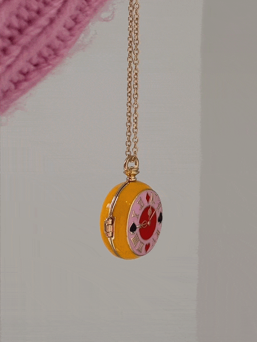 Disney Alice in Wonderland Locket - Gold/Multi - Image 4