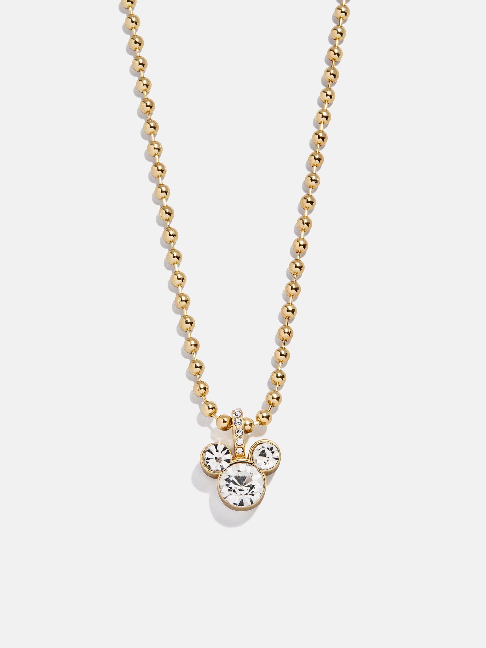 Disney Mickey Mouse Pisa Necklace - Gold/Pav??