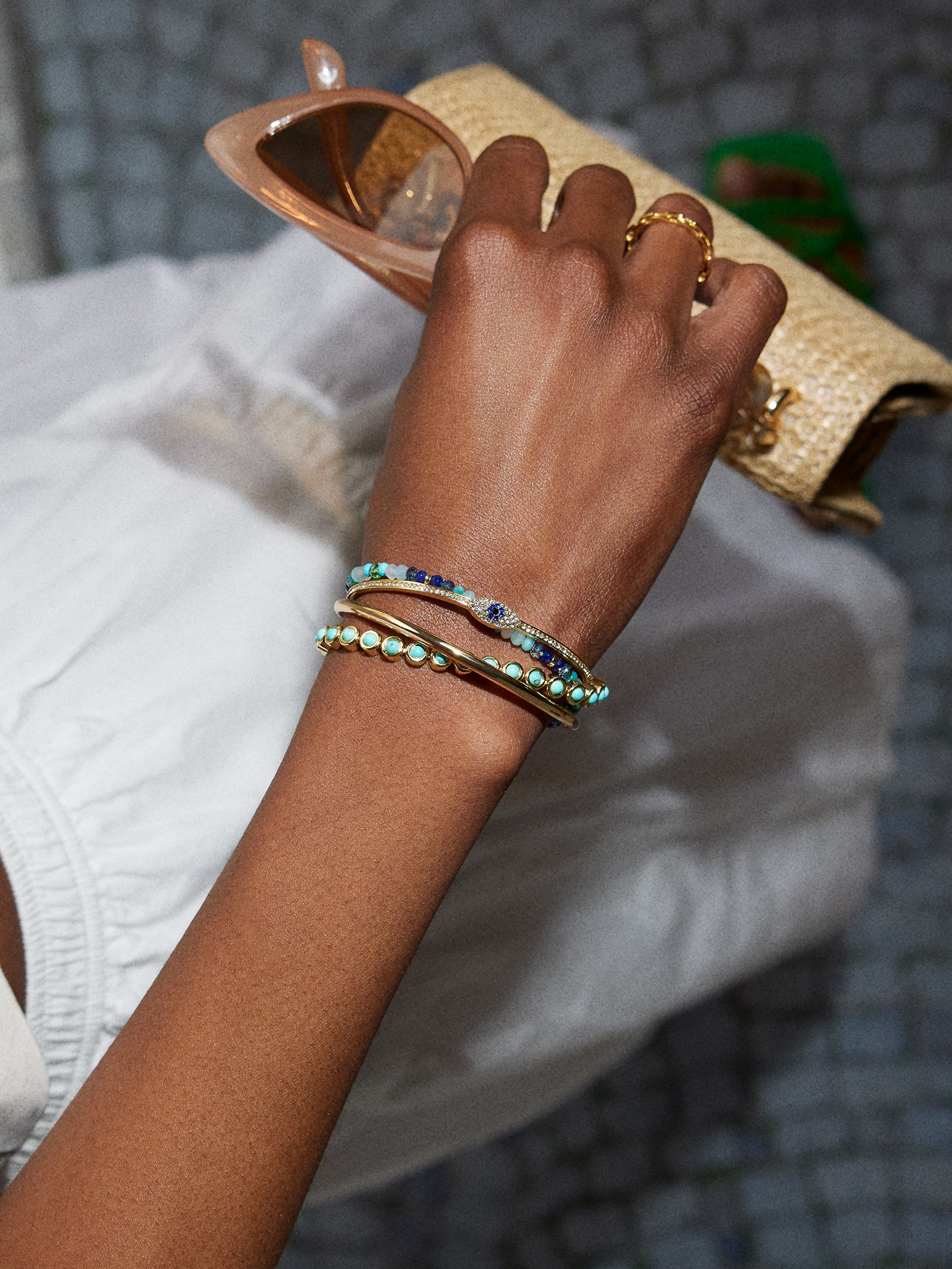 Evil Eye Cuff Bracelet - Evil Eye - Image 2