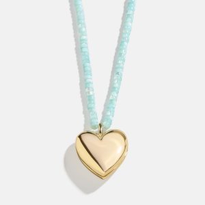 Millie Bubble Heart Necklace - Turquoise