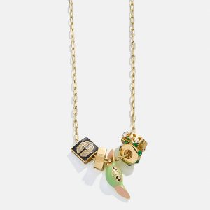 STAR WARS? GROGU? Charm Necklace - Gold/Green