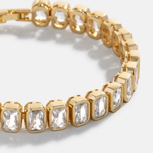 Bianca Tennis Bracelet - Emerald Bezel