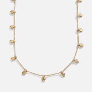 Pacifica Seashell Necklace - Gold/Pav??