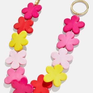 Flower Child Bag Charm - Pink
