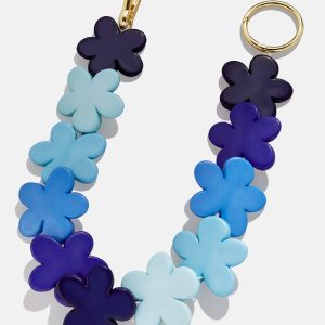 Flower Child Bag Charm - Blue