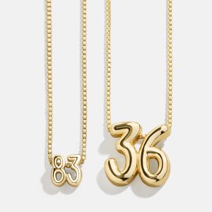 Lucky Number Bubble Necklace - Double Digits