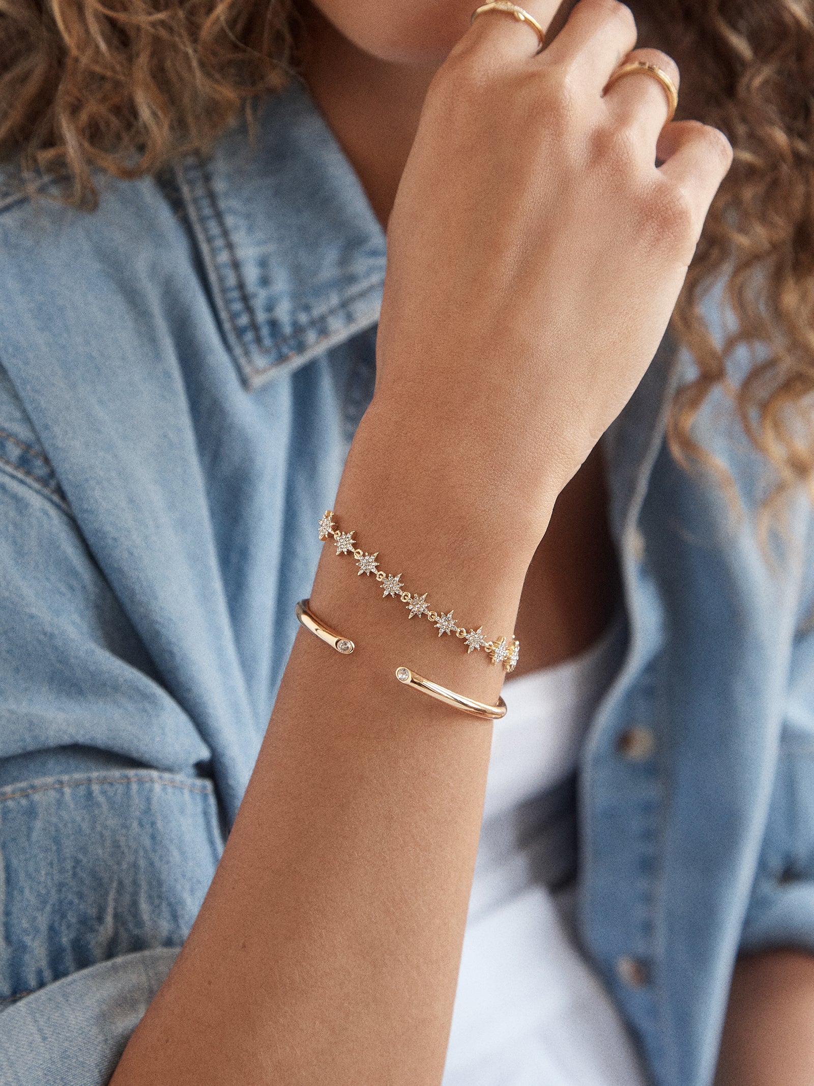 Venus Celestial Pull-Tie Bracelet - Gold/Pav?? - Image 2