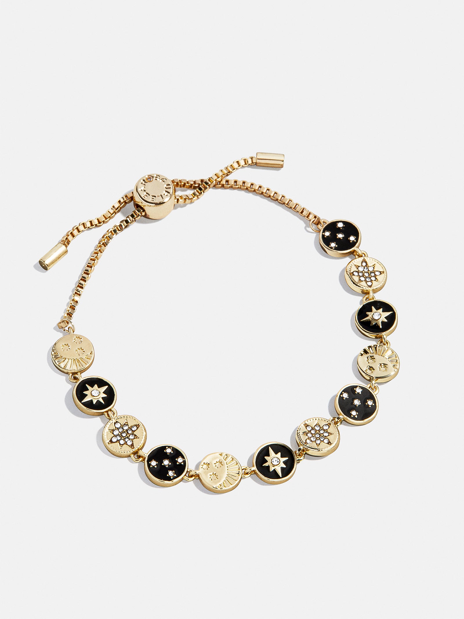 Estelle Celestial Pull-Tie Bracelet - Gold/Black - Image 3