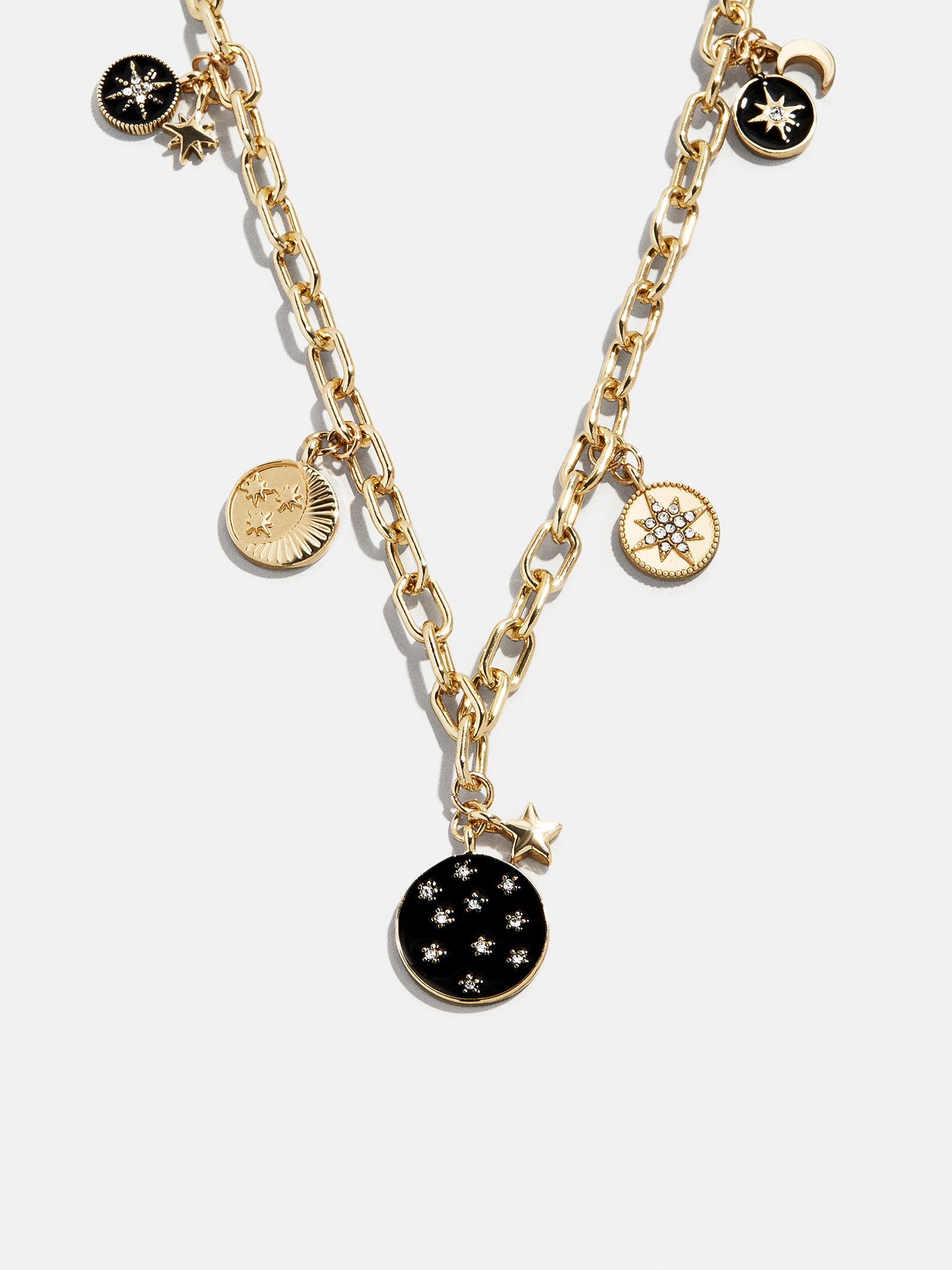 Estelle Celestial Charm Necklace - Gold/Black