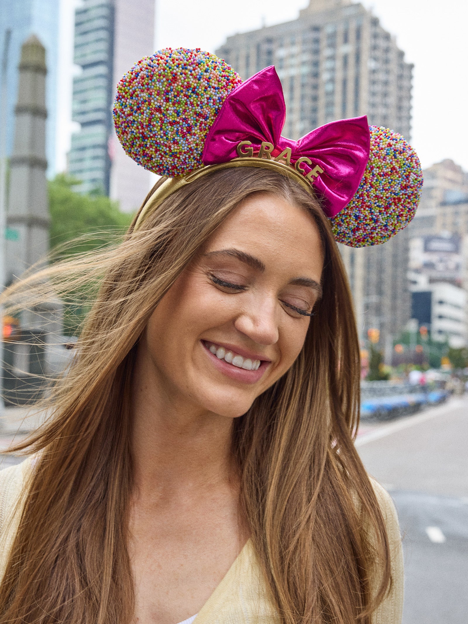 Disney Minnie Mouse Sprinkle Custom Ears Headband - Minnie Mouse Sprinkle Custom Ears - Image 2