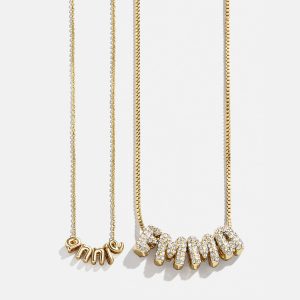 Bubble Letter Custom Necklace - Extra Small Bubble Letter