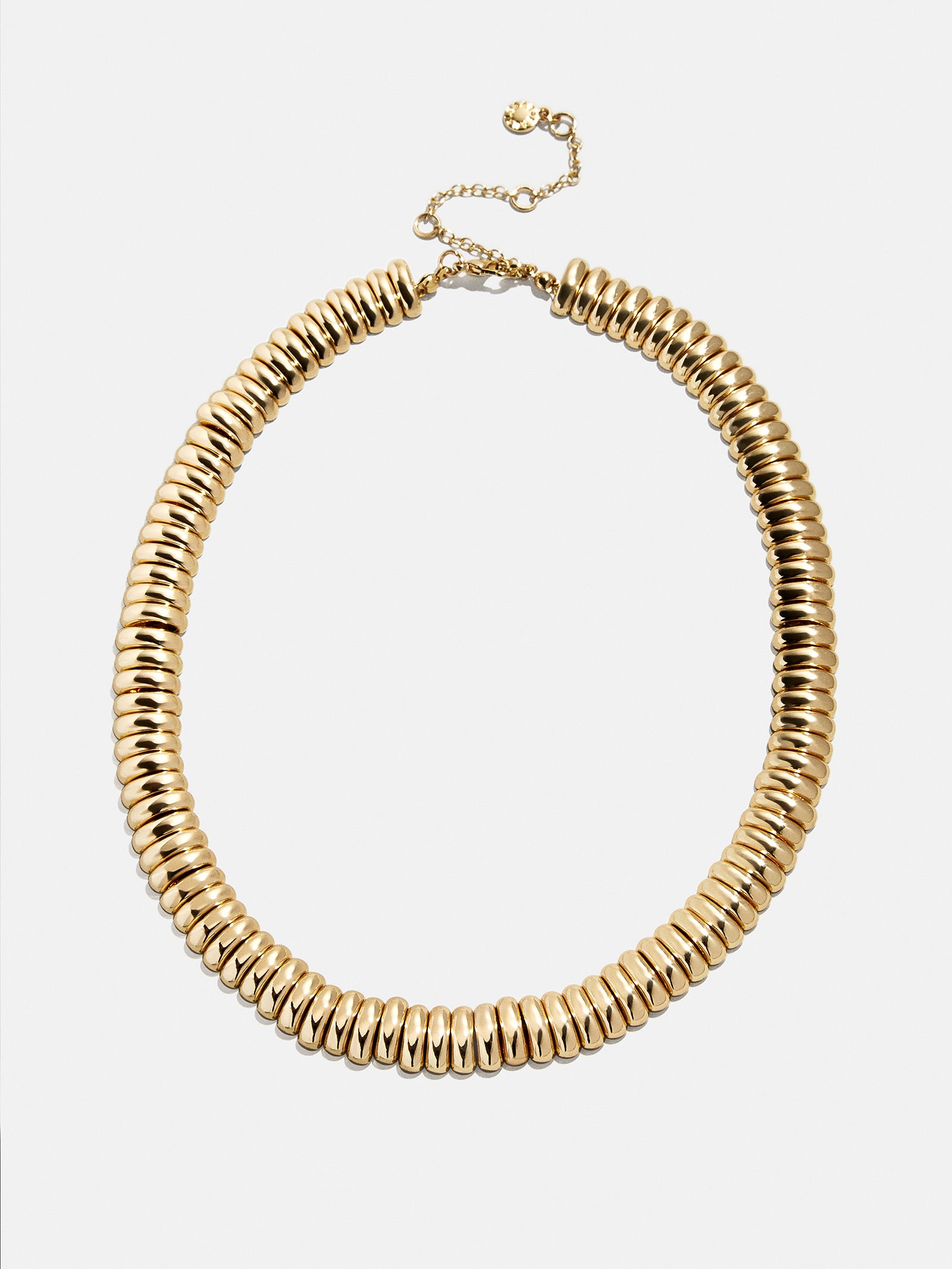 Keira Ribbed Necklace - Gold - Image 3