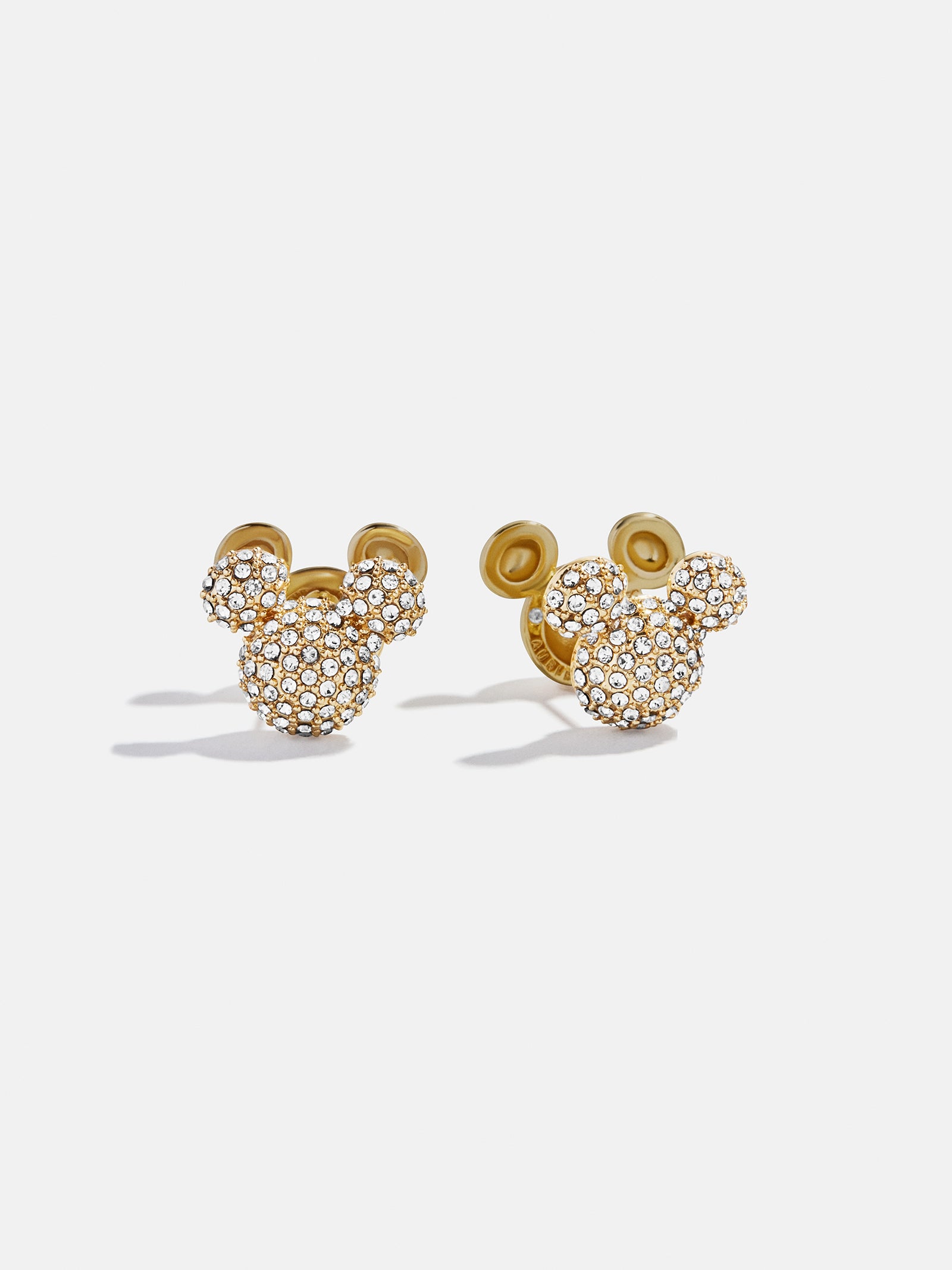 Disney Mickey Mouse Reversible Stud Earrings - Gold/Pav?? - Image 5