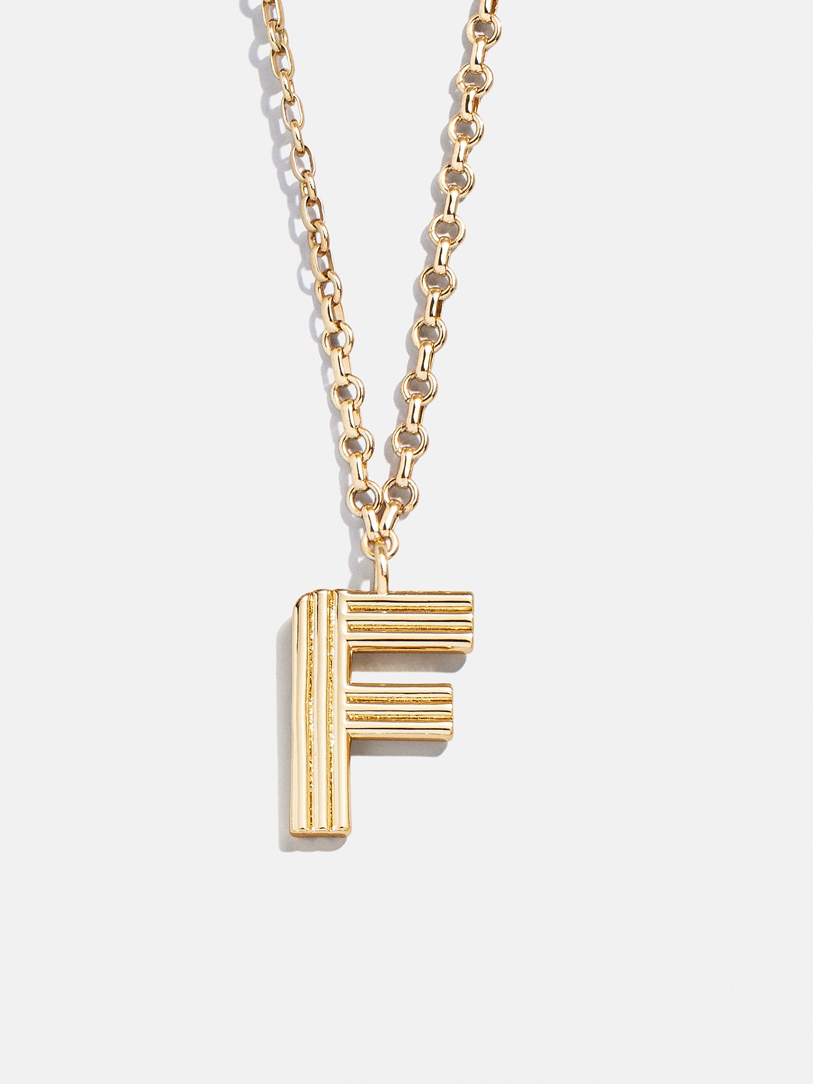 Retro Letter Initial Necklace - Gold - Image 8