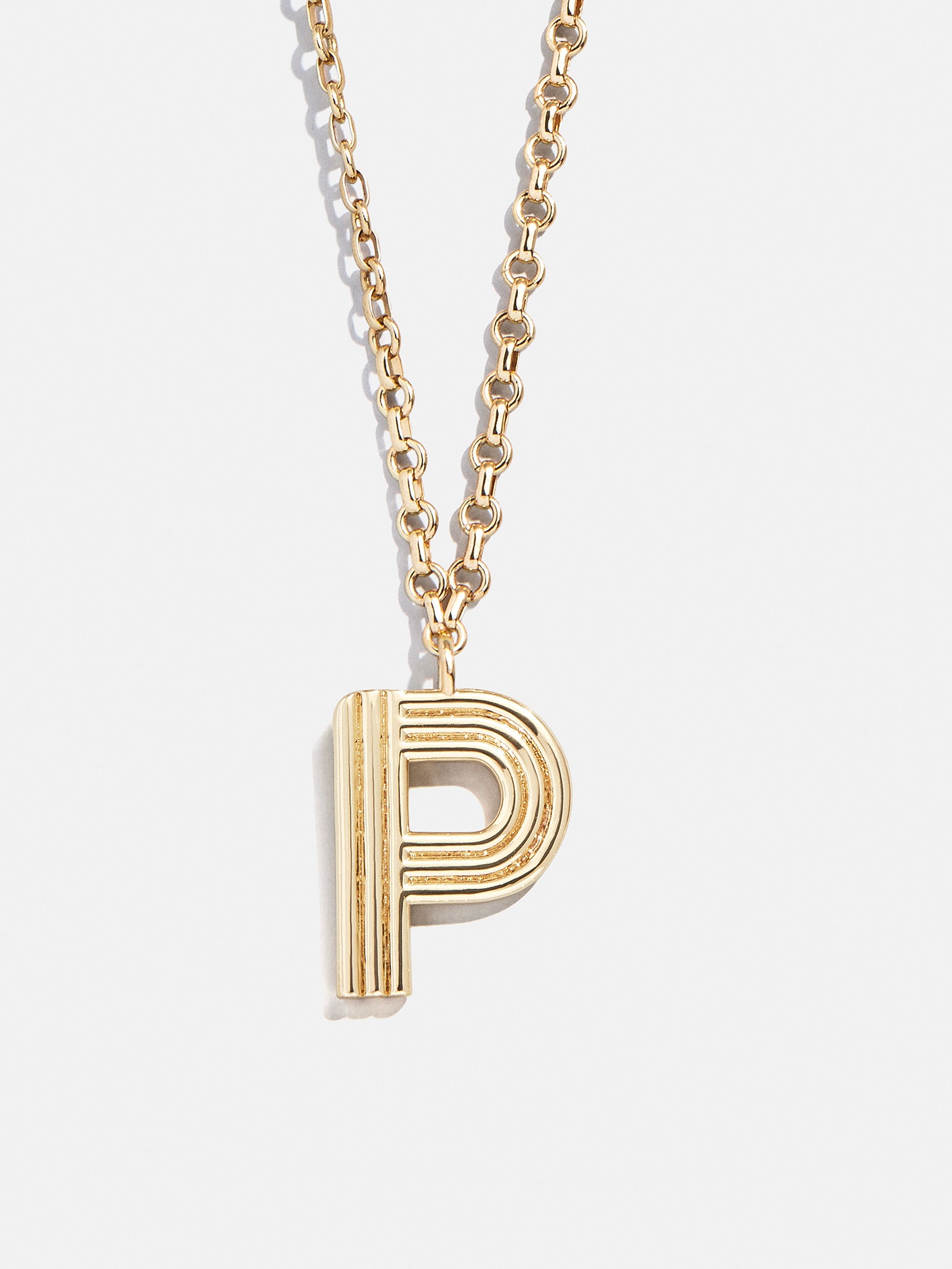 Retro Letter Initial Necklace - Gold - Image 18