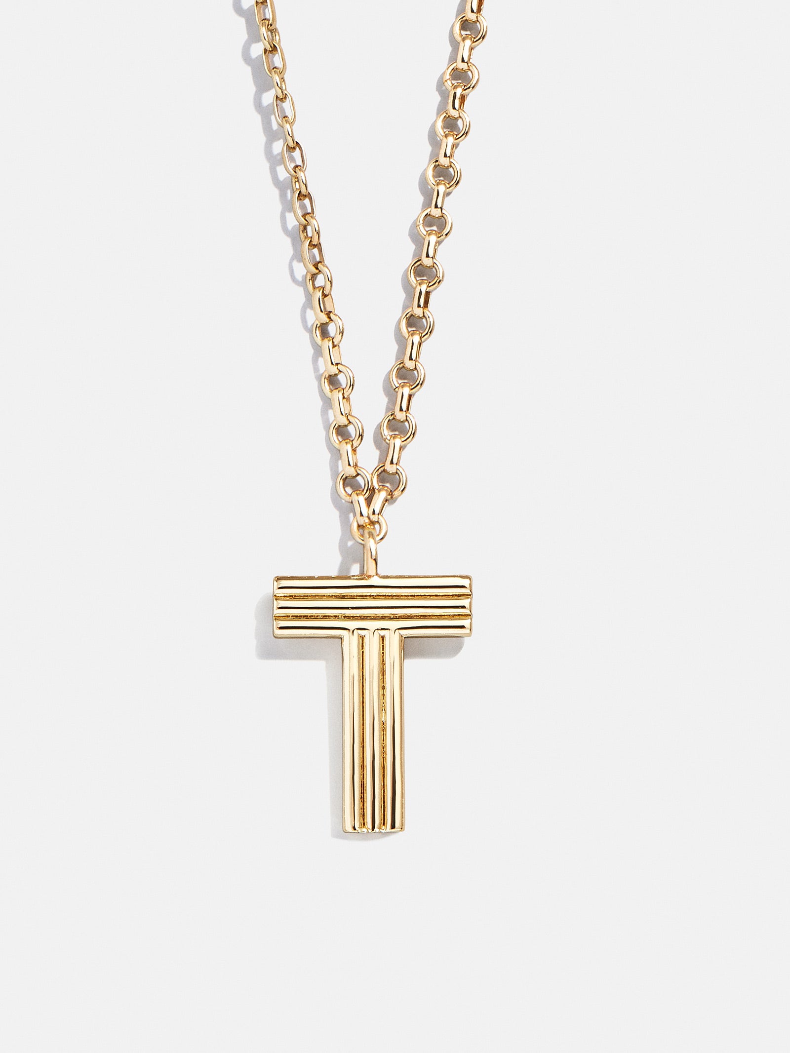 Retro Letter Initial Necklace - Gold - Image 22