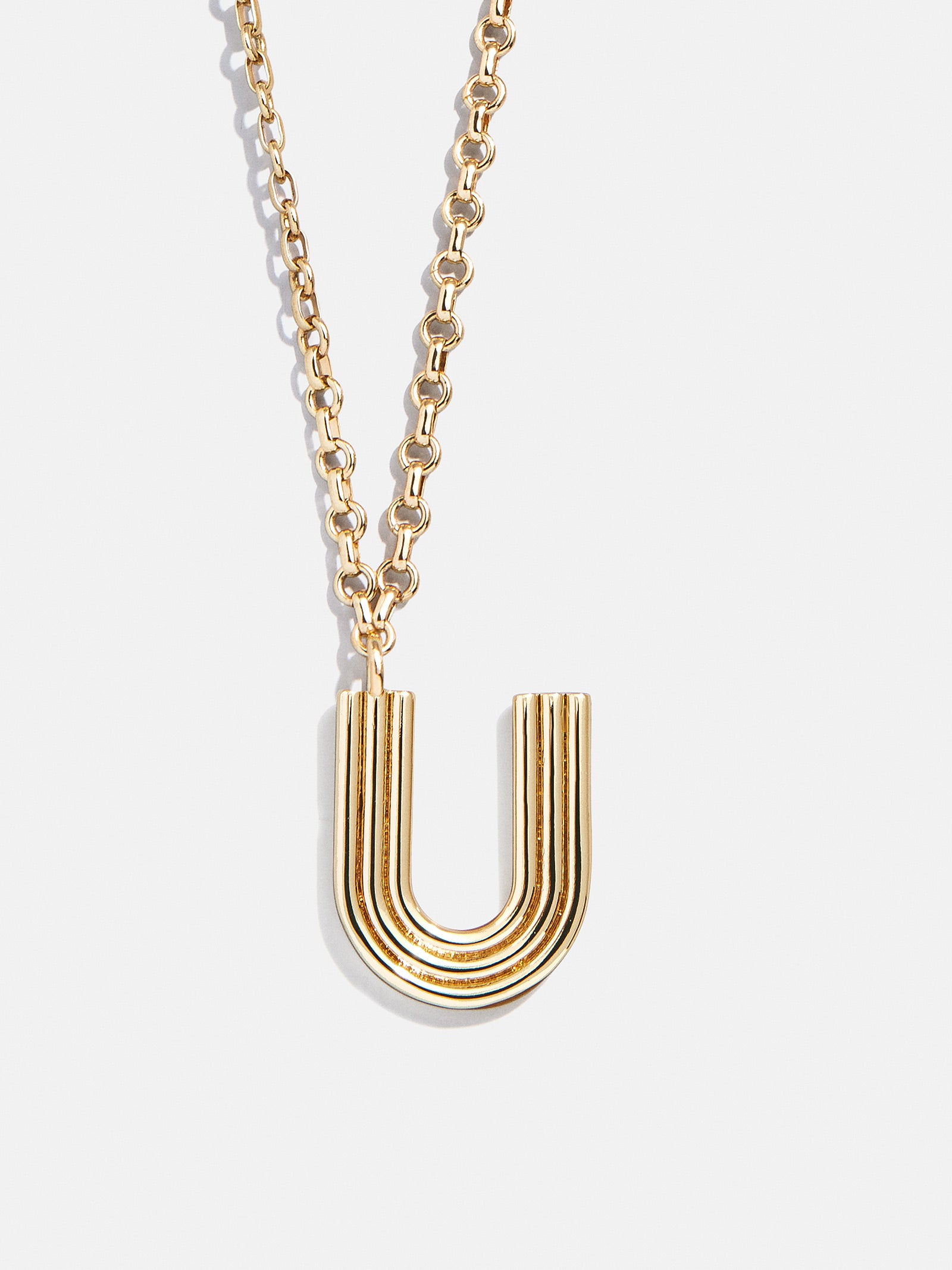 Retro Letter Initial Necklace - Gold - Image 23