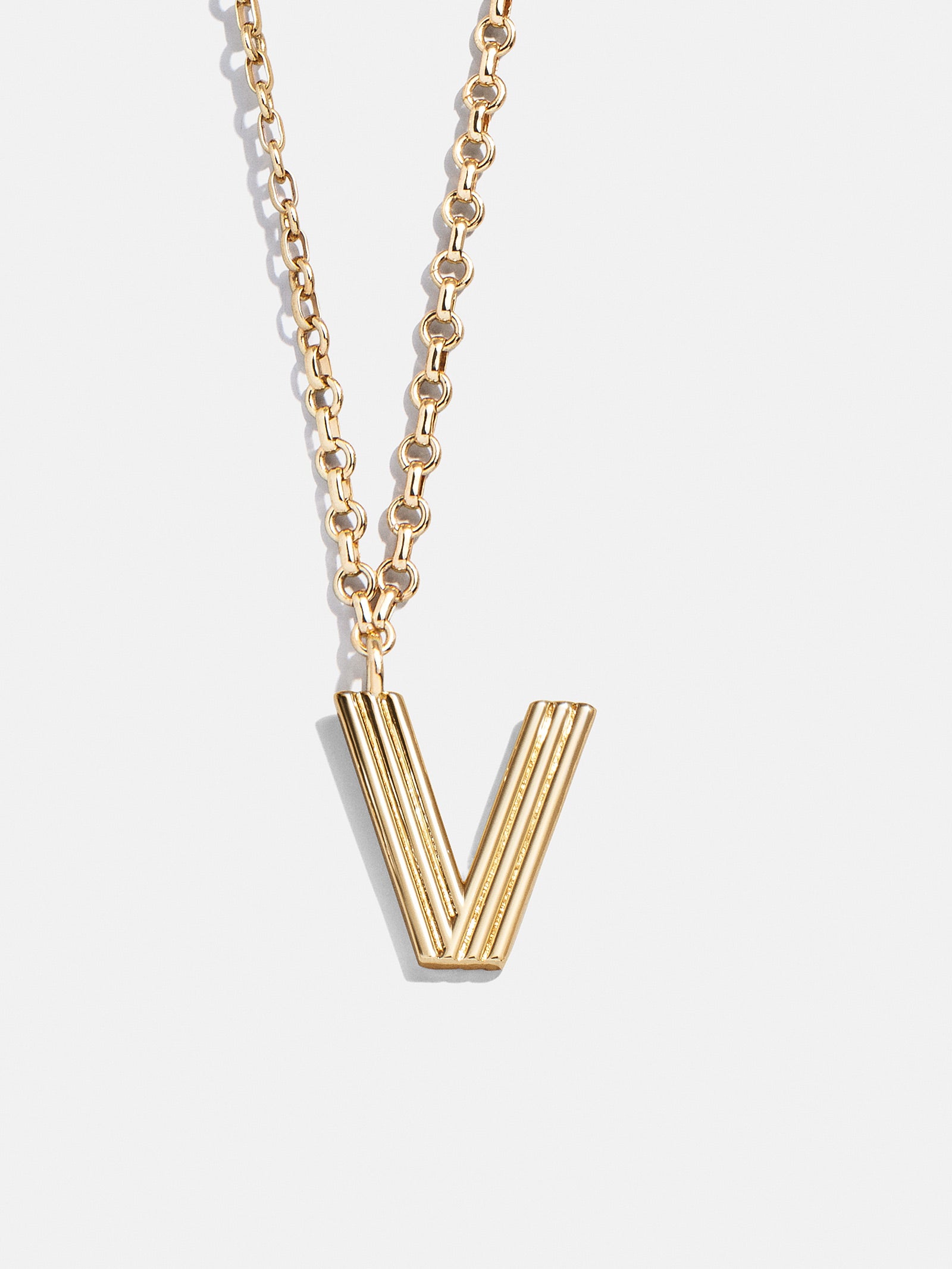 Retro Letter Initial Necklace - Gold - Image 24