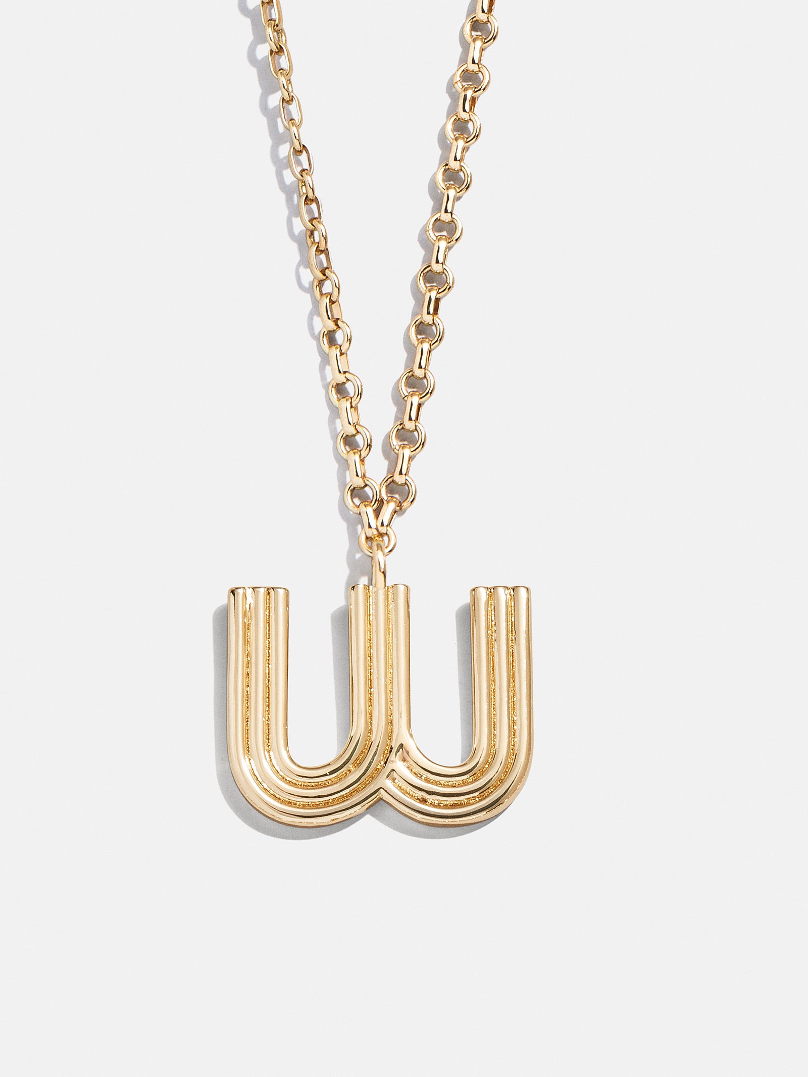 Retro Letter Initial Necklace - Gold - Image 25