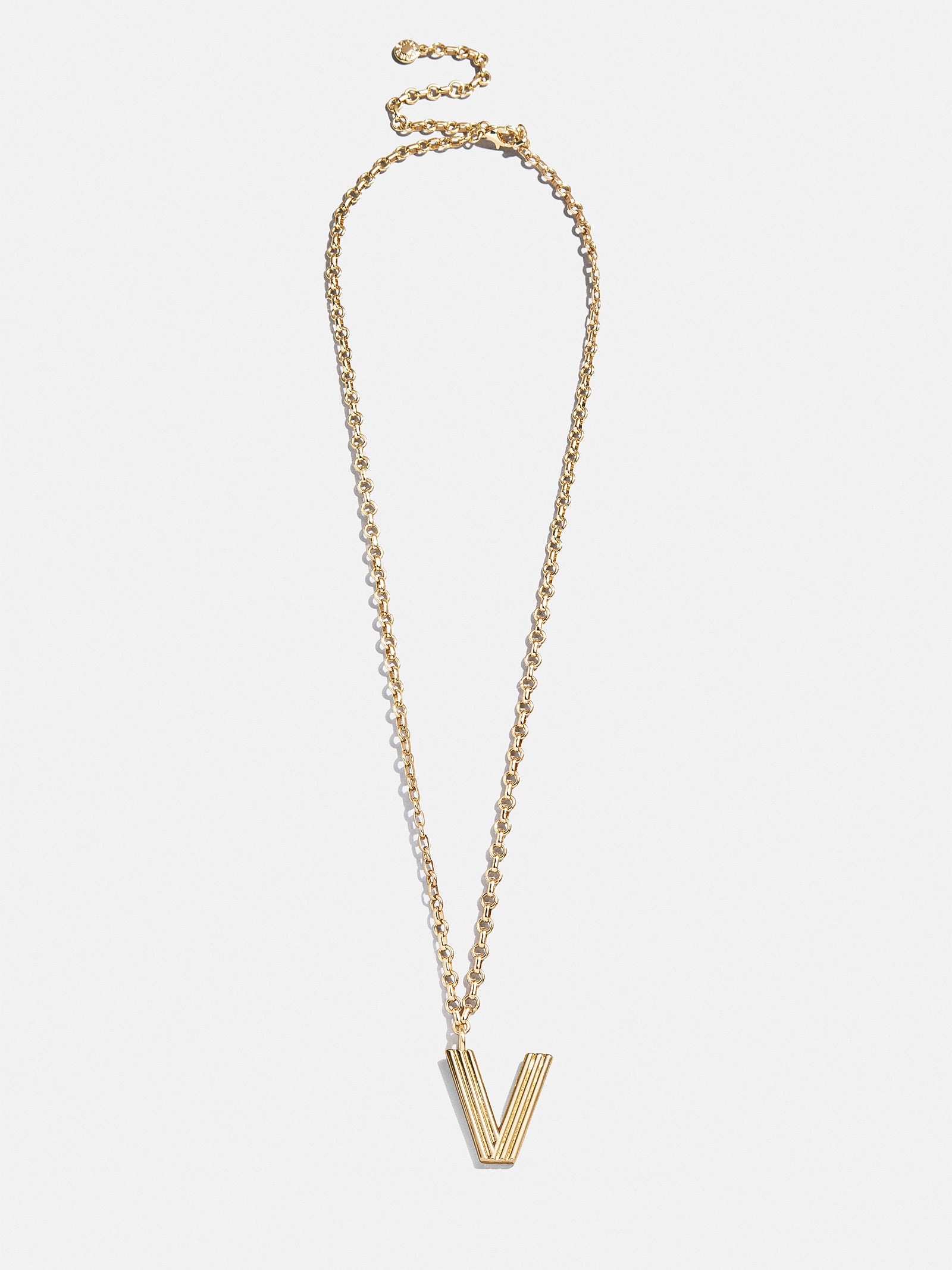 Retro Letter Initial Necklace - Gold - Image 31