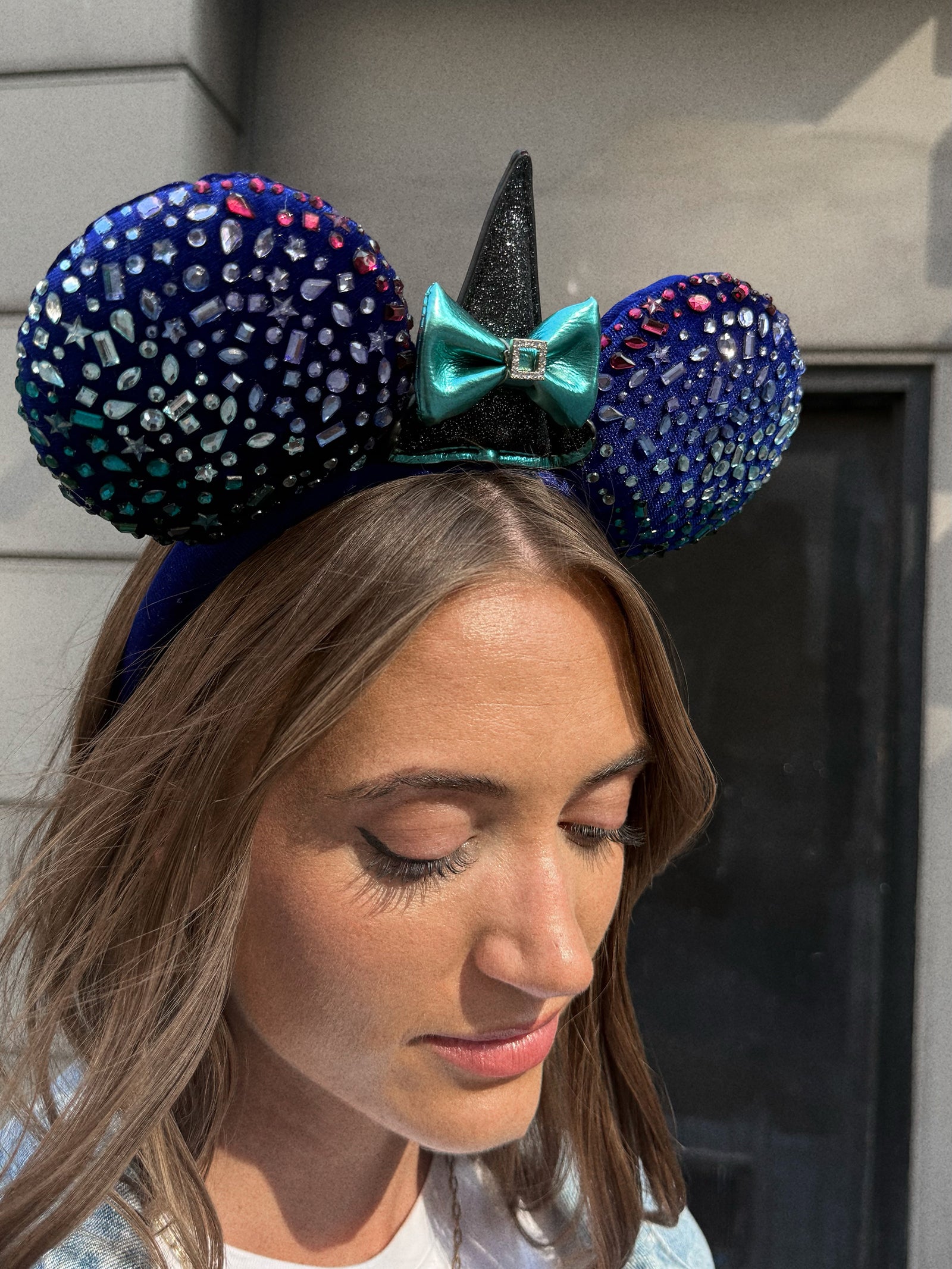 Disney Minnie Mouse Halloween Witch Ears Headband - Minnie Mouse Witch Ears - Image 2