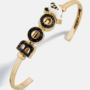 Disney Mickey Mouse Boo Cuff Bracelet - Gold/Black
