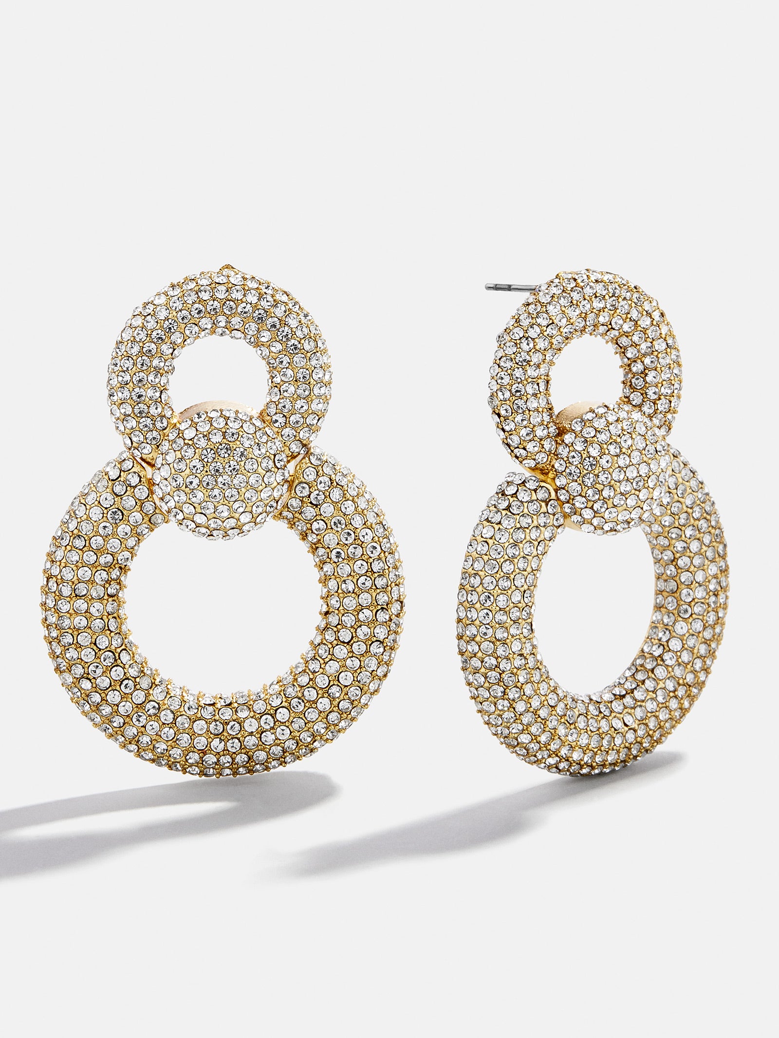 Dakota Door Knocker Earrings - Gold/Pav??