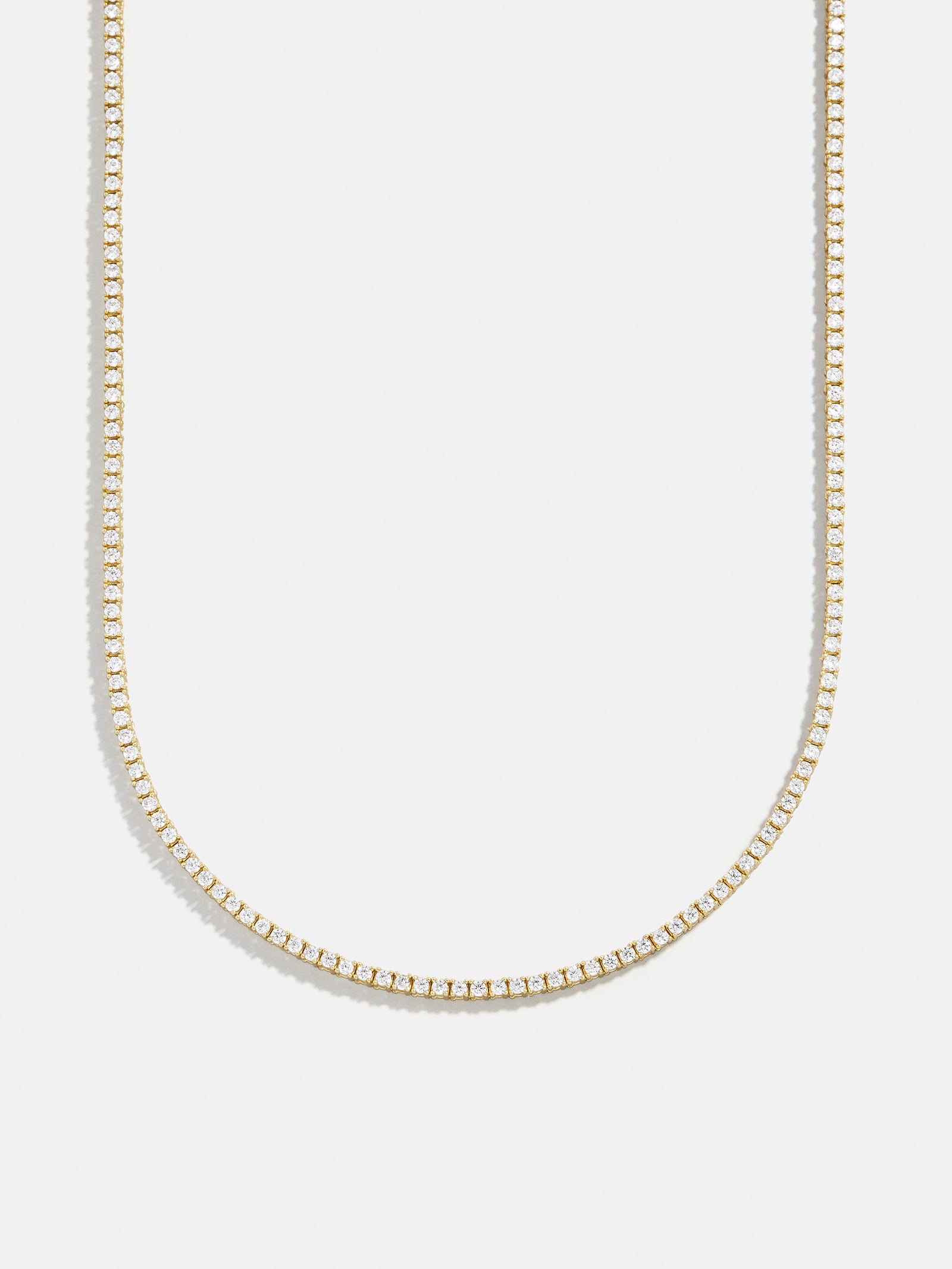Billie 18K Gold Tennis Necklace - 18K Gold Plated Sterling Silver - Image 2