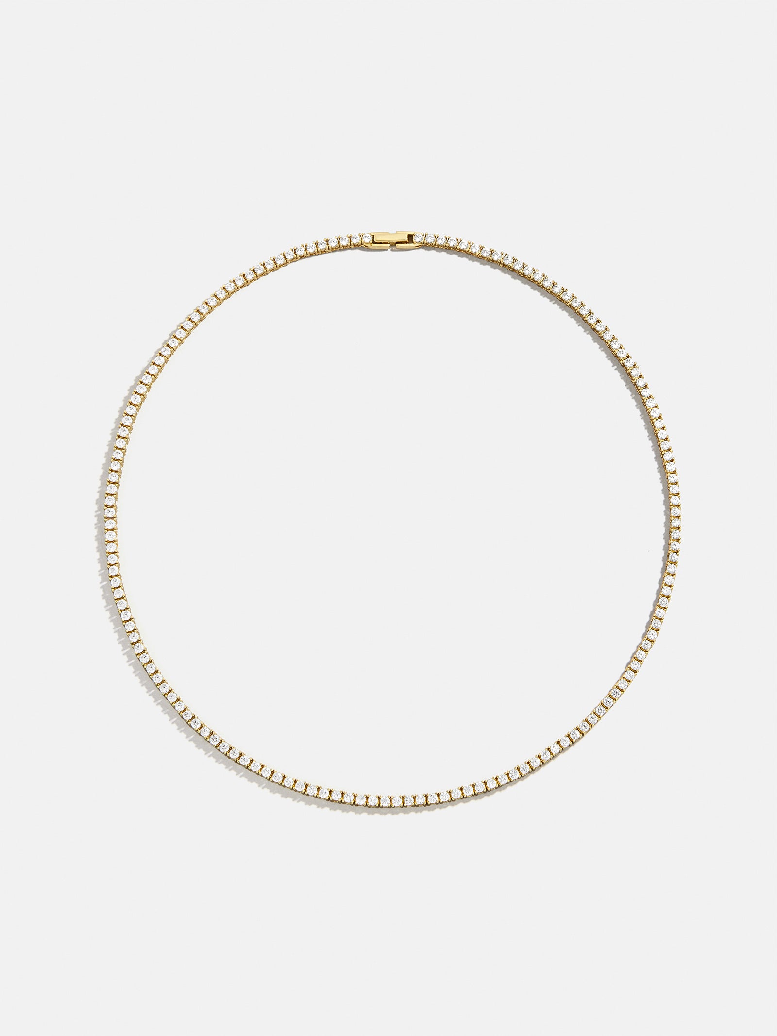 Billie 18K Gold Tennis Necklace - 18K Gold Plated Sterling Silver - Image 7