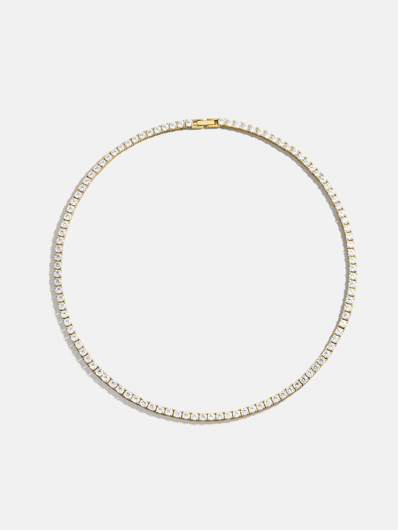 Billie 18K Gold Tennis Necklace - 18K Gold Plated Sterling Silver - Image 10