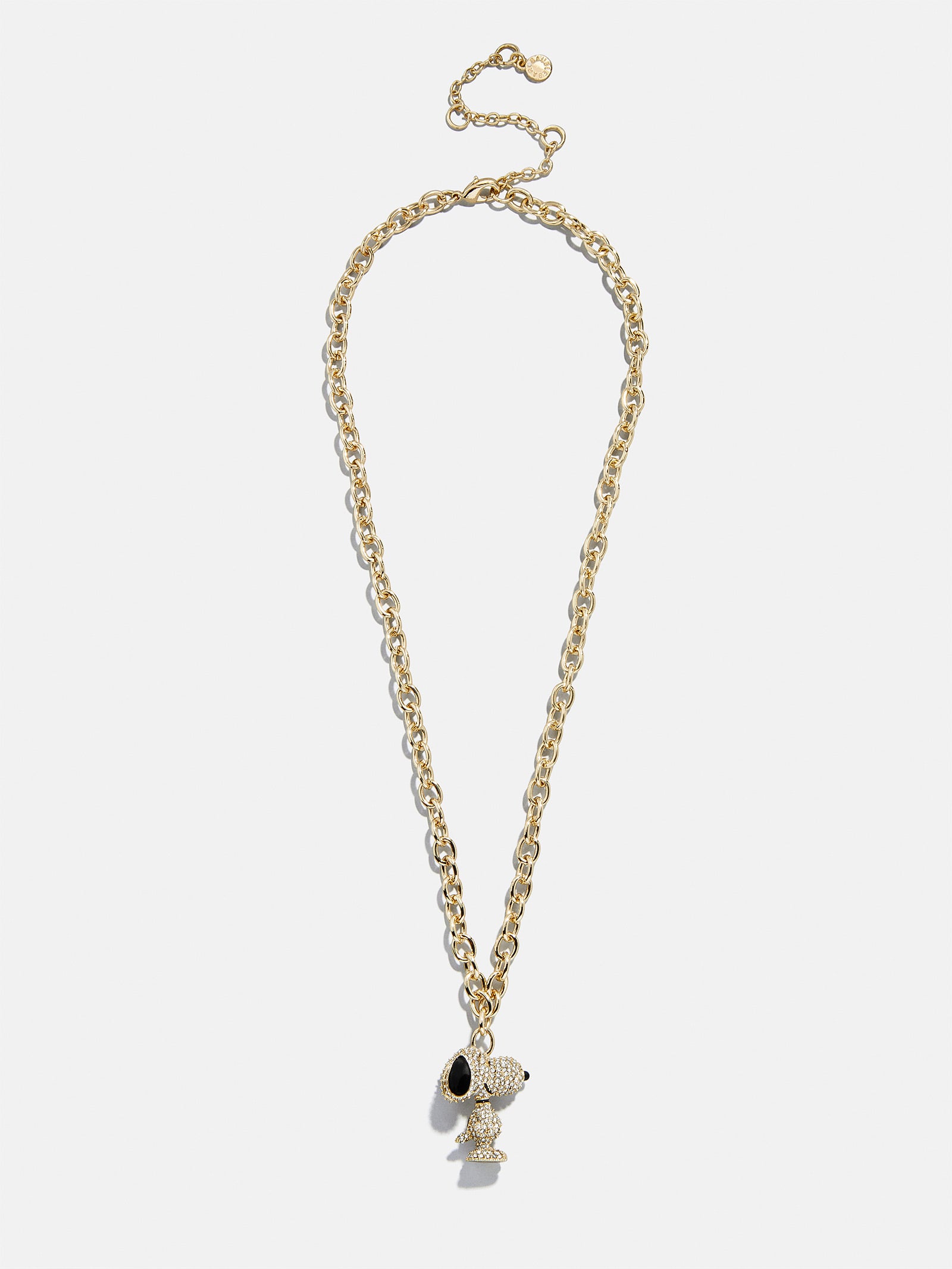 Peanuts Snoopy Pendant Necklace - Gold/Pav?? - Image 5