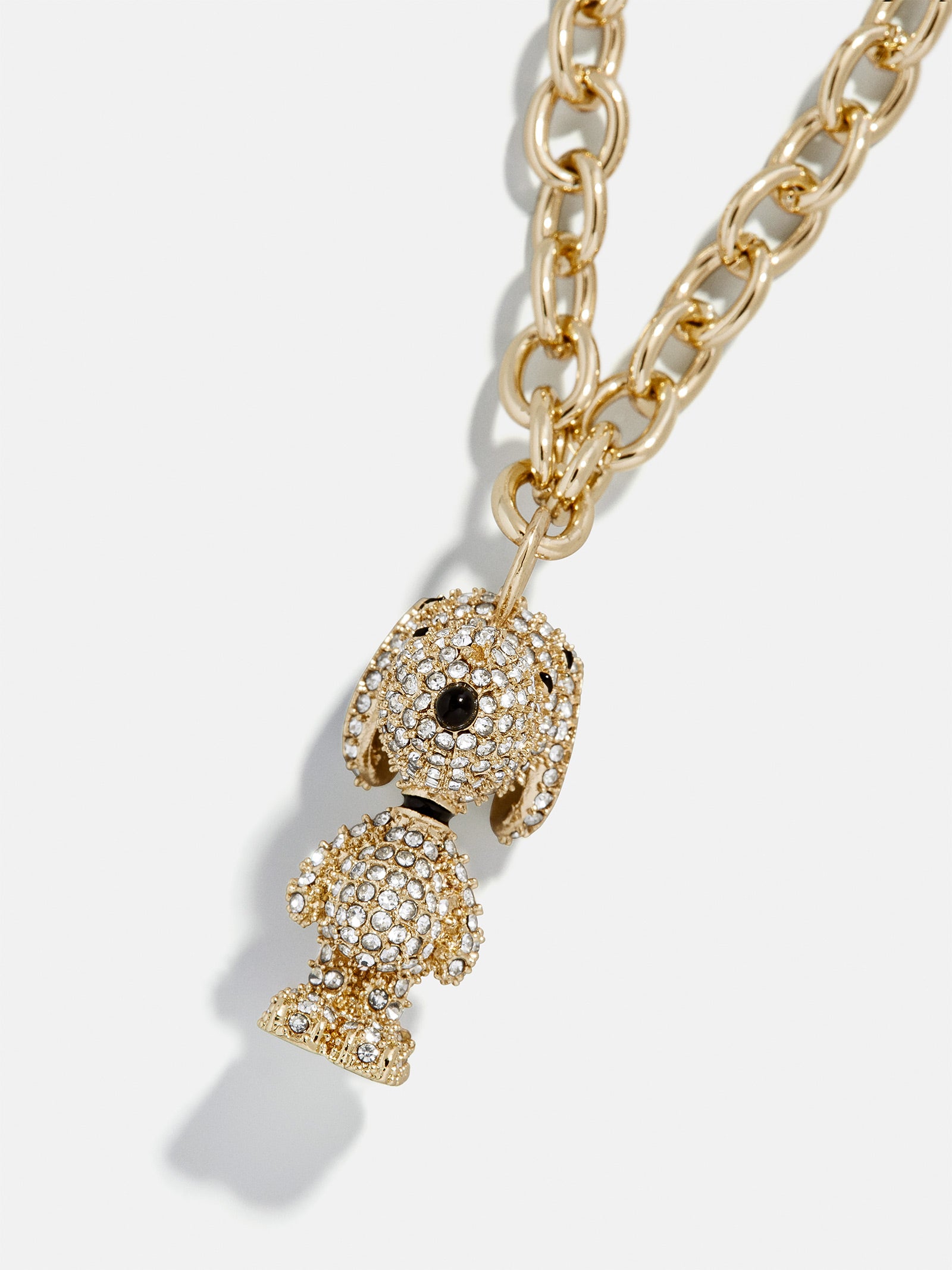Peanuts Snoopy Pendant Necklace - Gold/Pav?? - Image 3