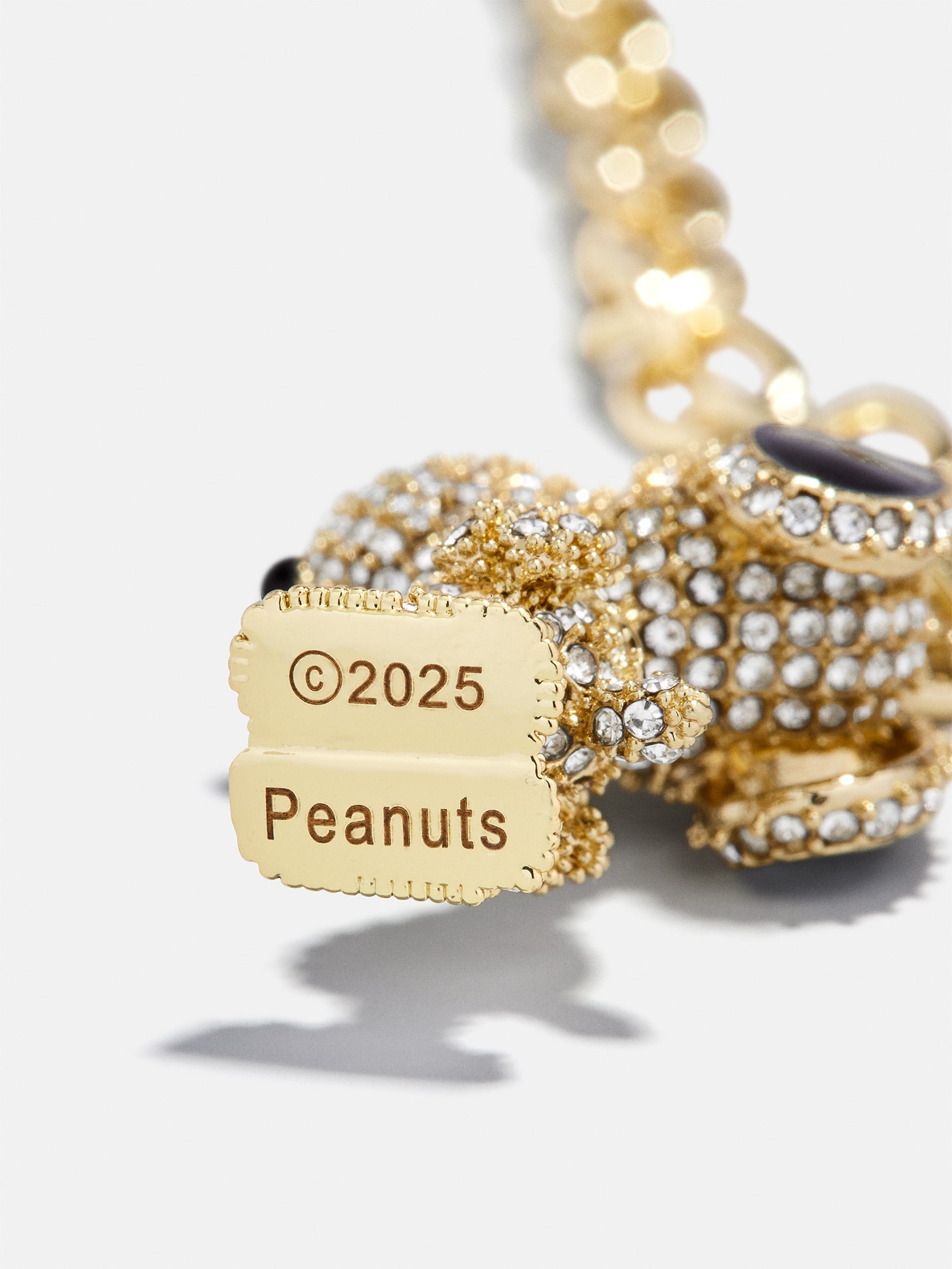 Peanuts Snoopy Pendant Necklace - Gold/Pav?? - Image 4