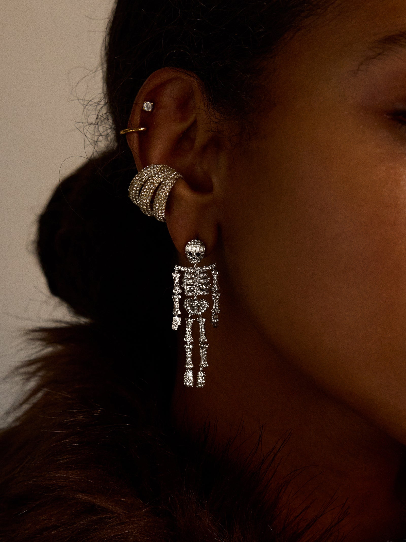 Drop Dead Hottie Earrings - Mini Silver - Image 2