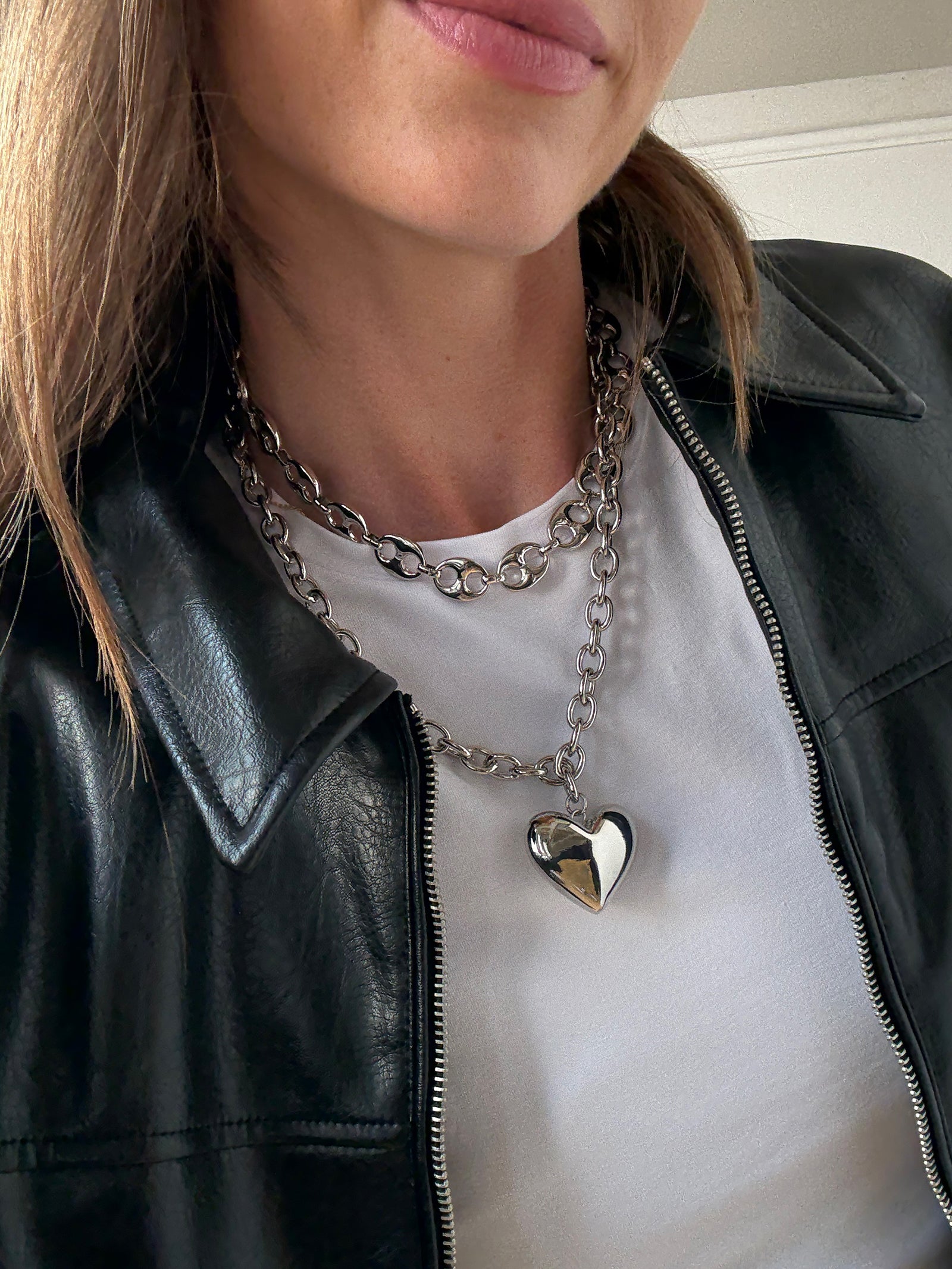 Thalia Silver Necklace - Large - Image 2