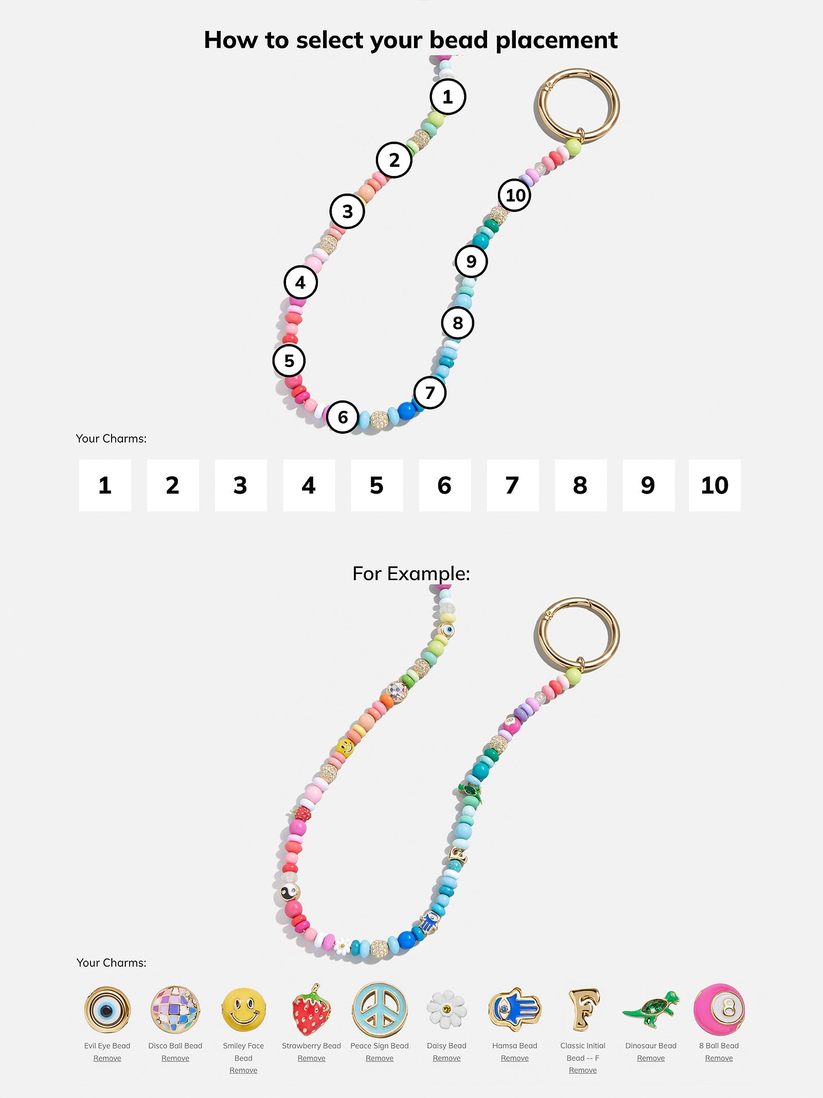 Beaded Custom Bag Charm - Multi Beaded Bag Charm - Image 3