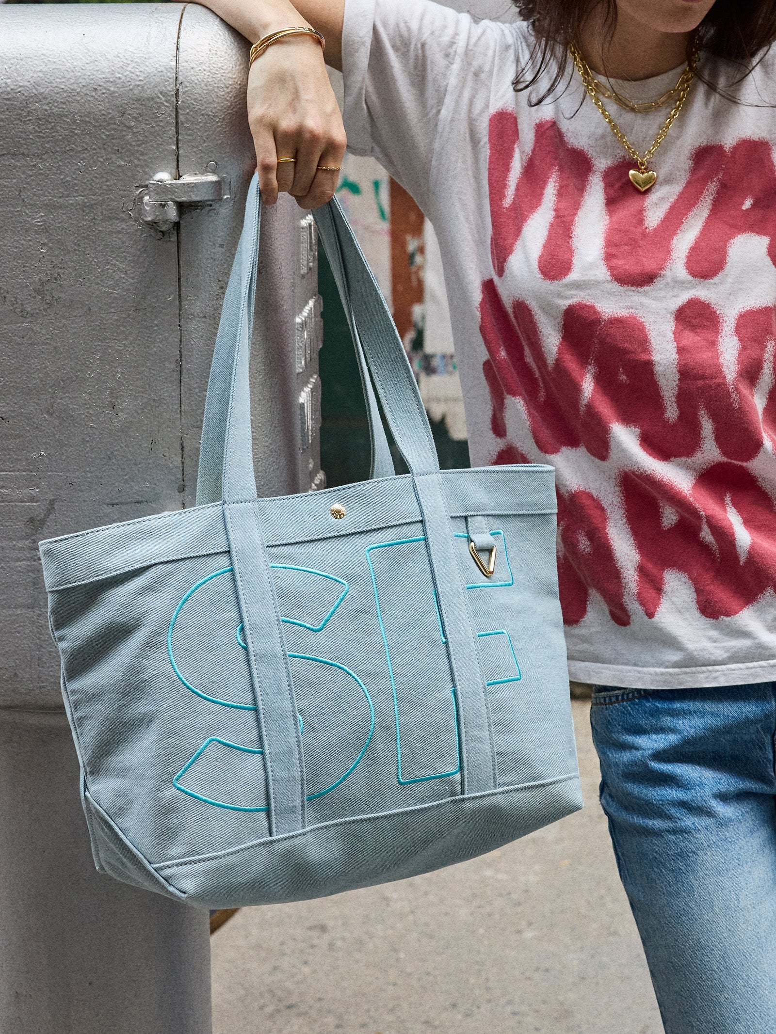 Custom Alpha Tote - Blue Denim - Image 67