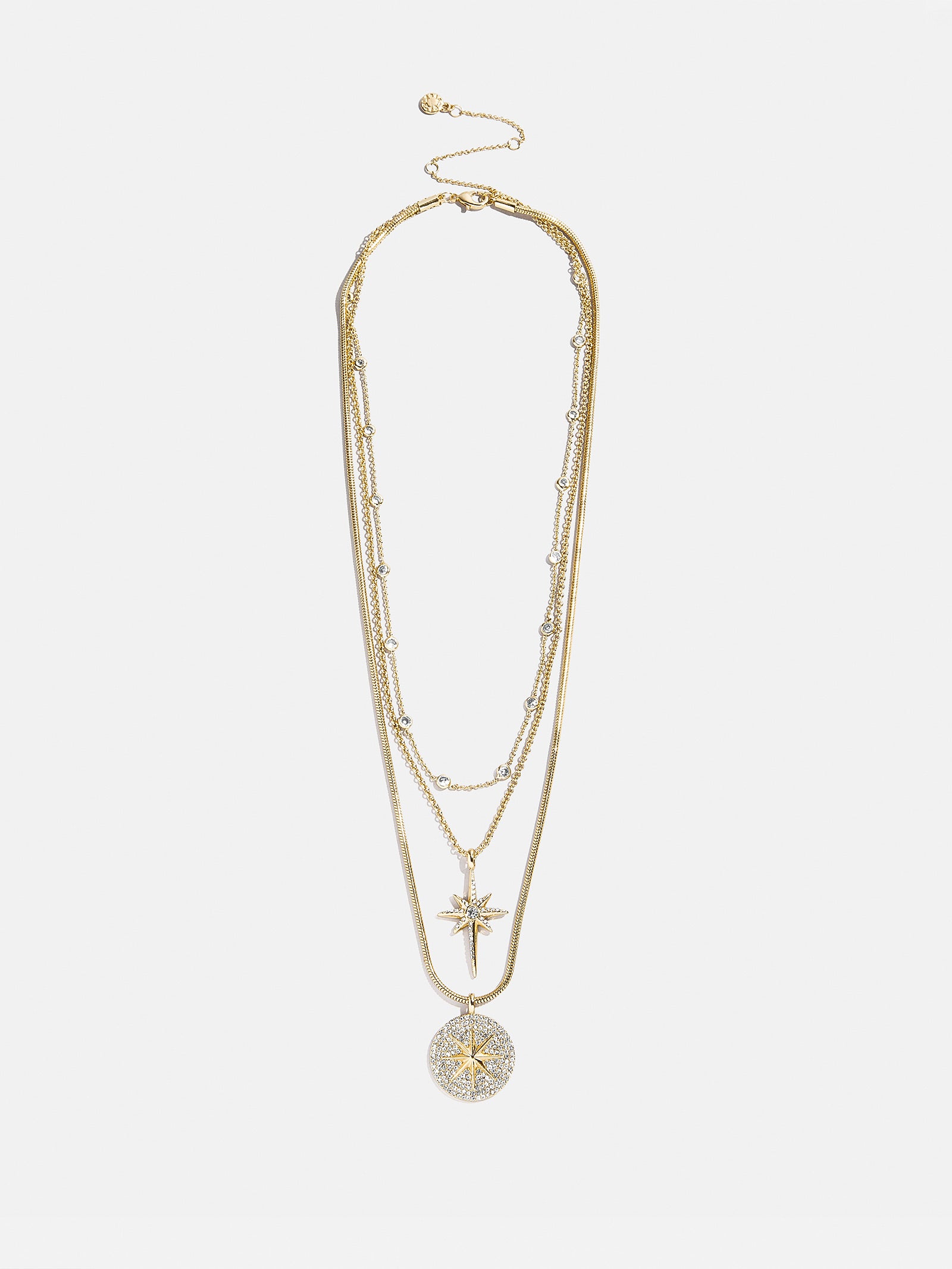 Lyra Celestial Layered Necklace - Gold/Pav?? - Image 5