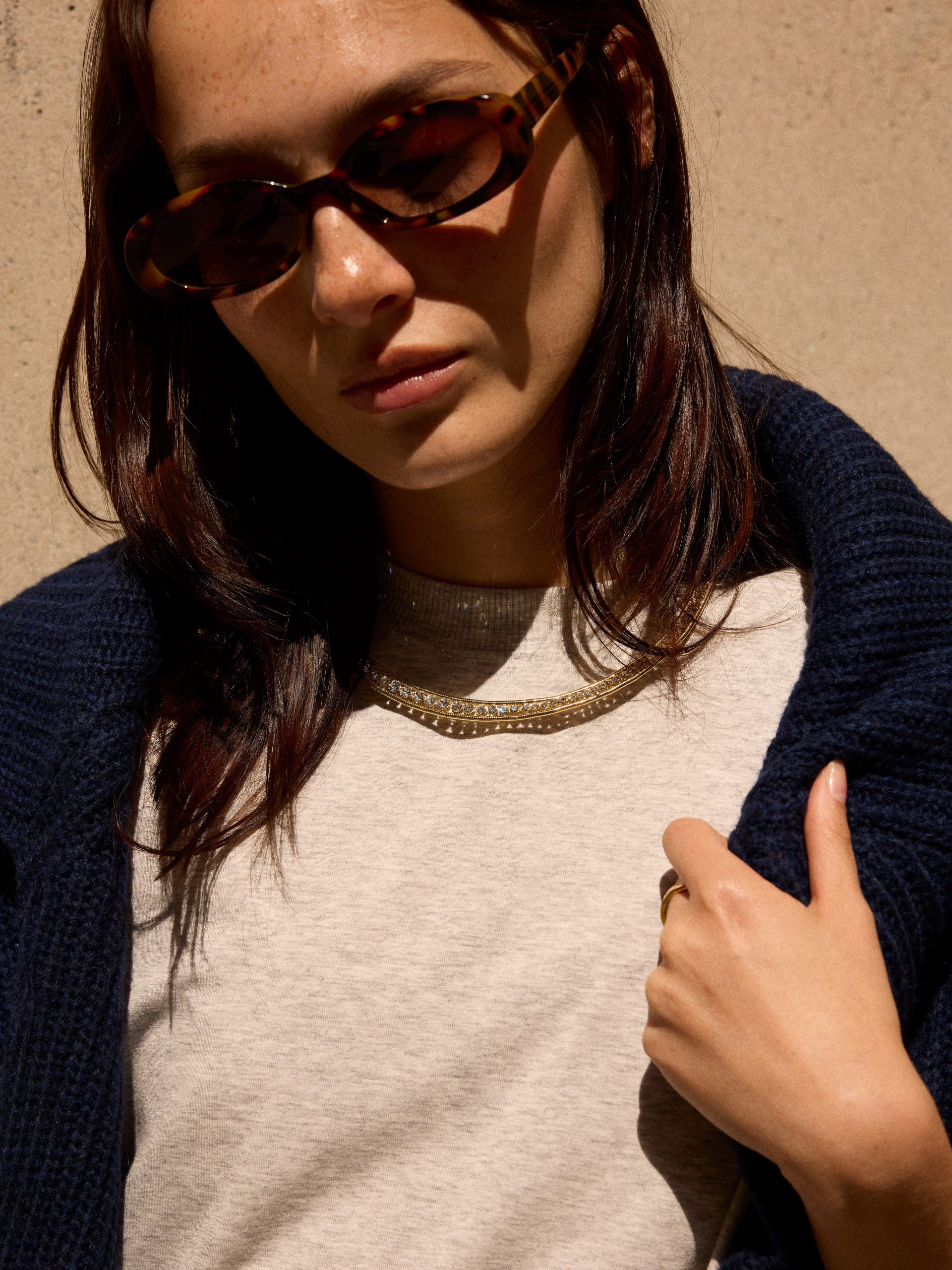 Olivia Collar Necklace - Gold/Pav?? - Image 2