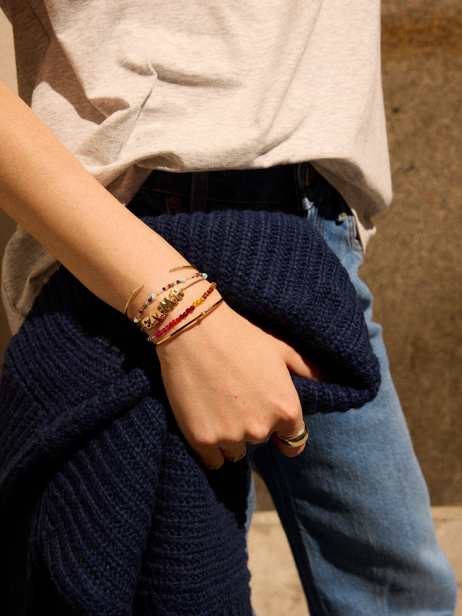 Rowan Semi-Precious Custom Layered Bracelet - Lisbon - Image 2