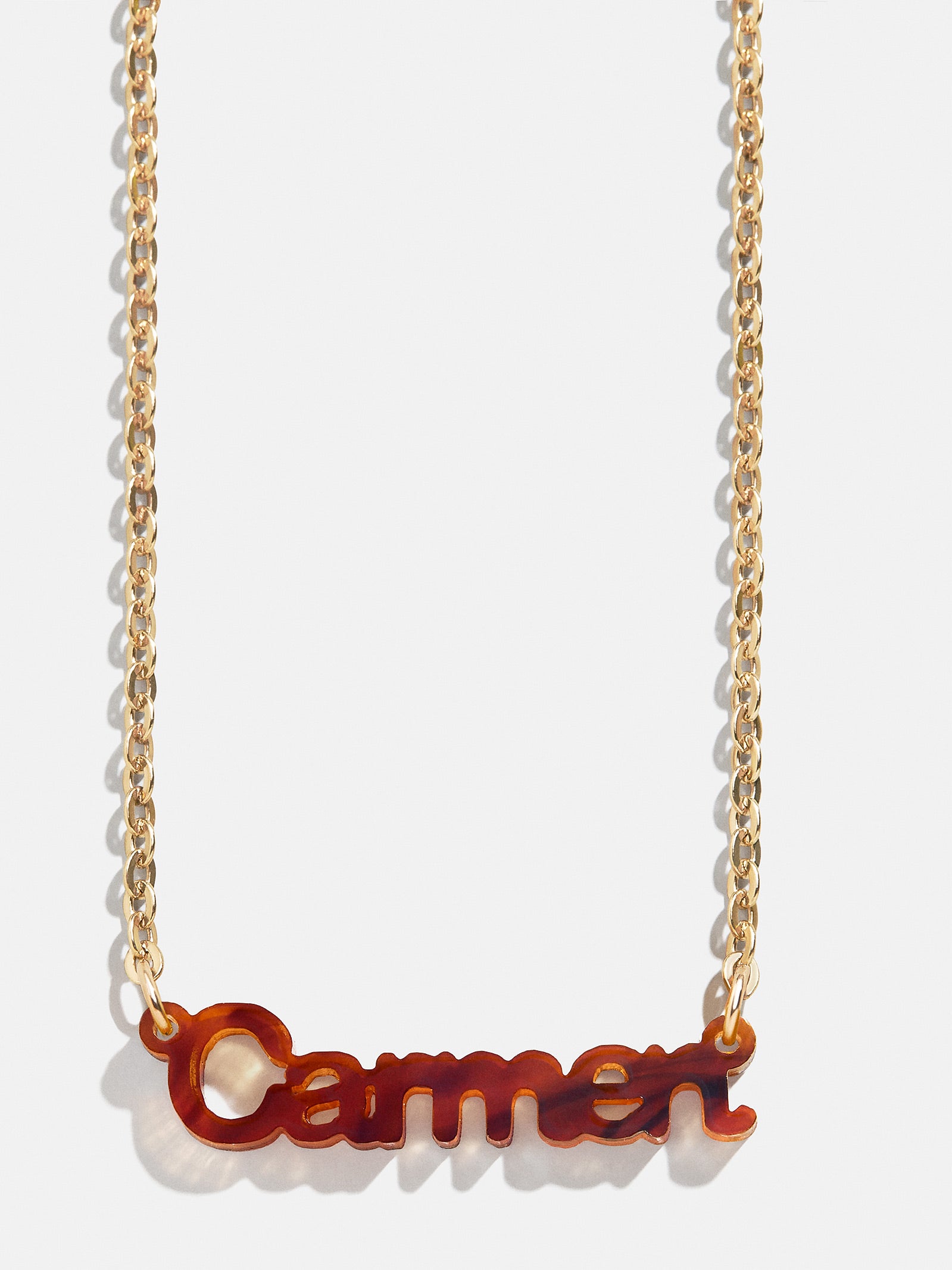 Acrylic Custom Nameplate Necklace - Gold - Image 19