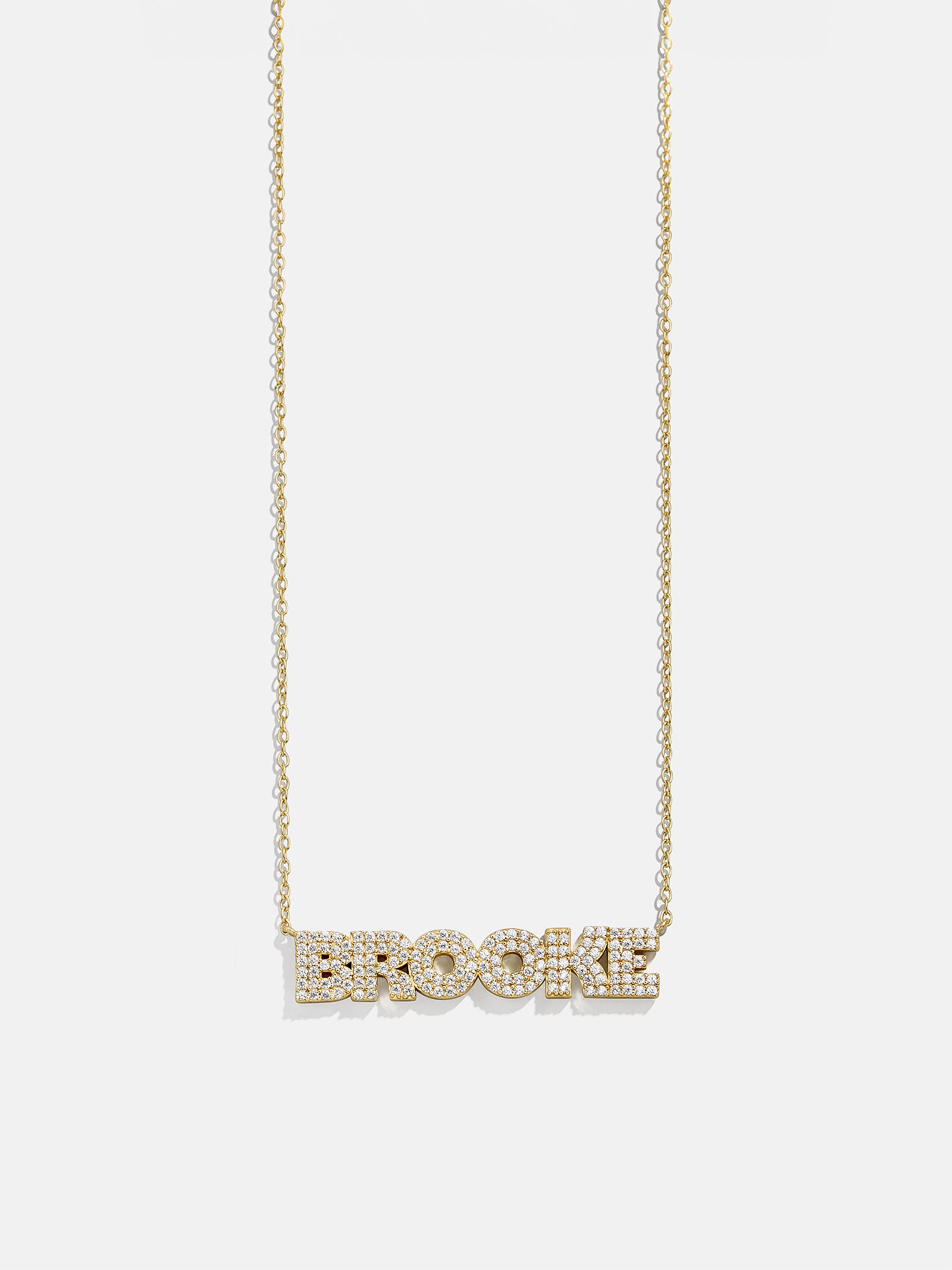 18K Gold Custom Nameplate Necklace - Bold - Image 5