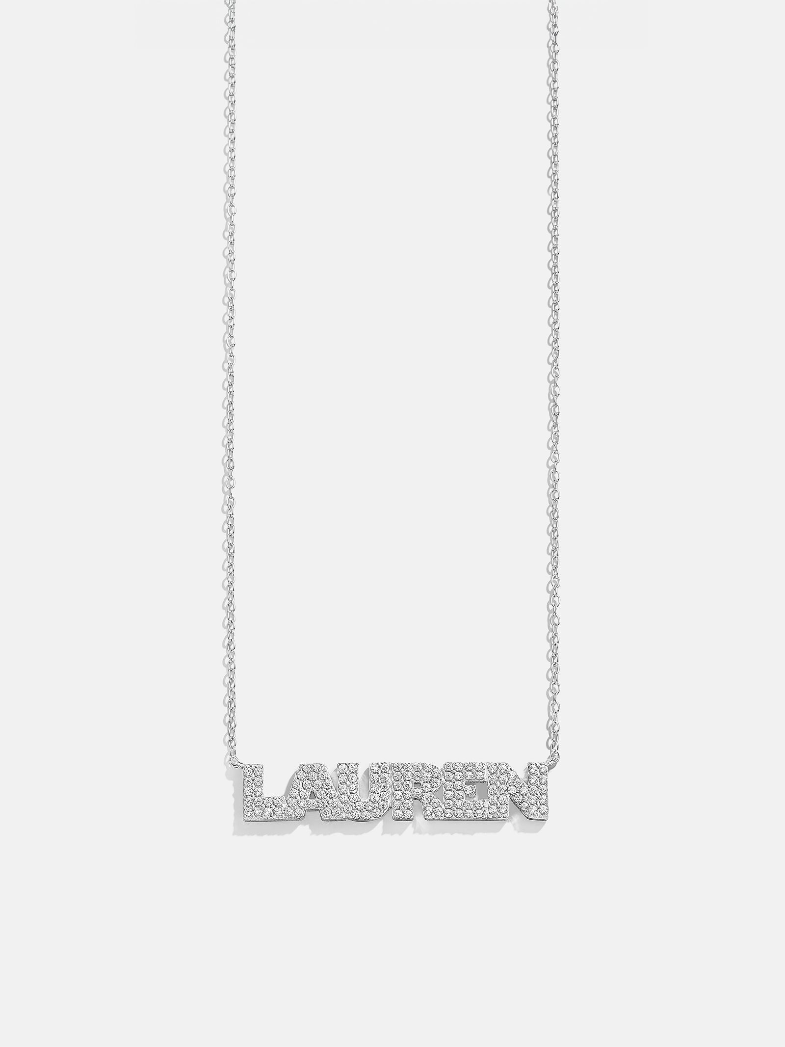 18K Gold Custom Nameplate Necklace - Bold - Image 9