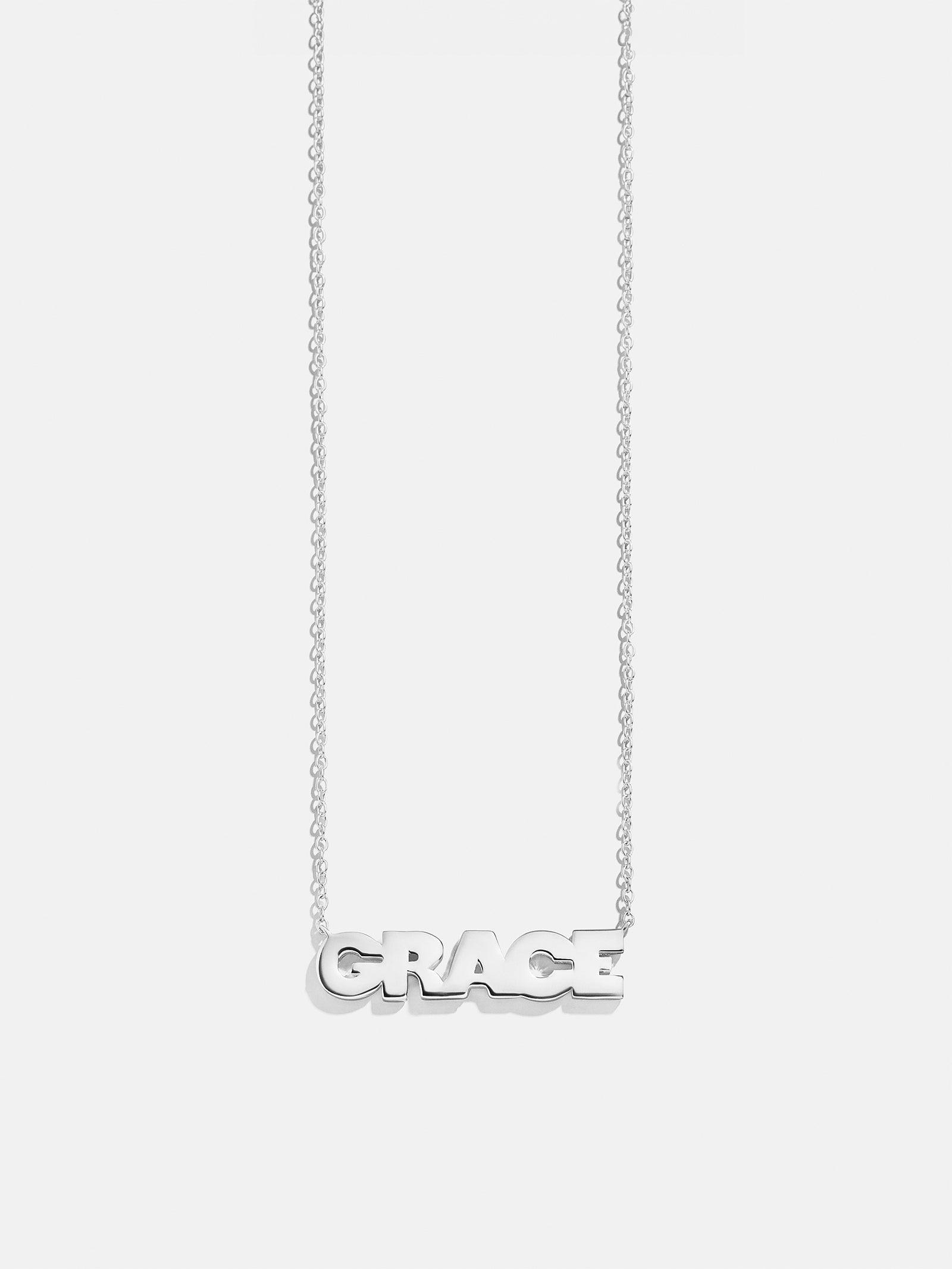 18K Gold Custom Nameplate Necklace - Bold - Image 7