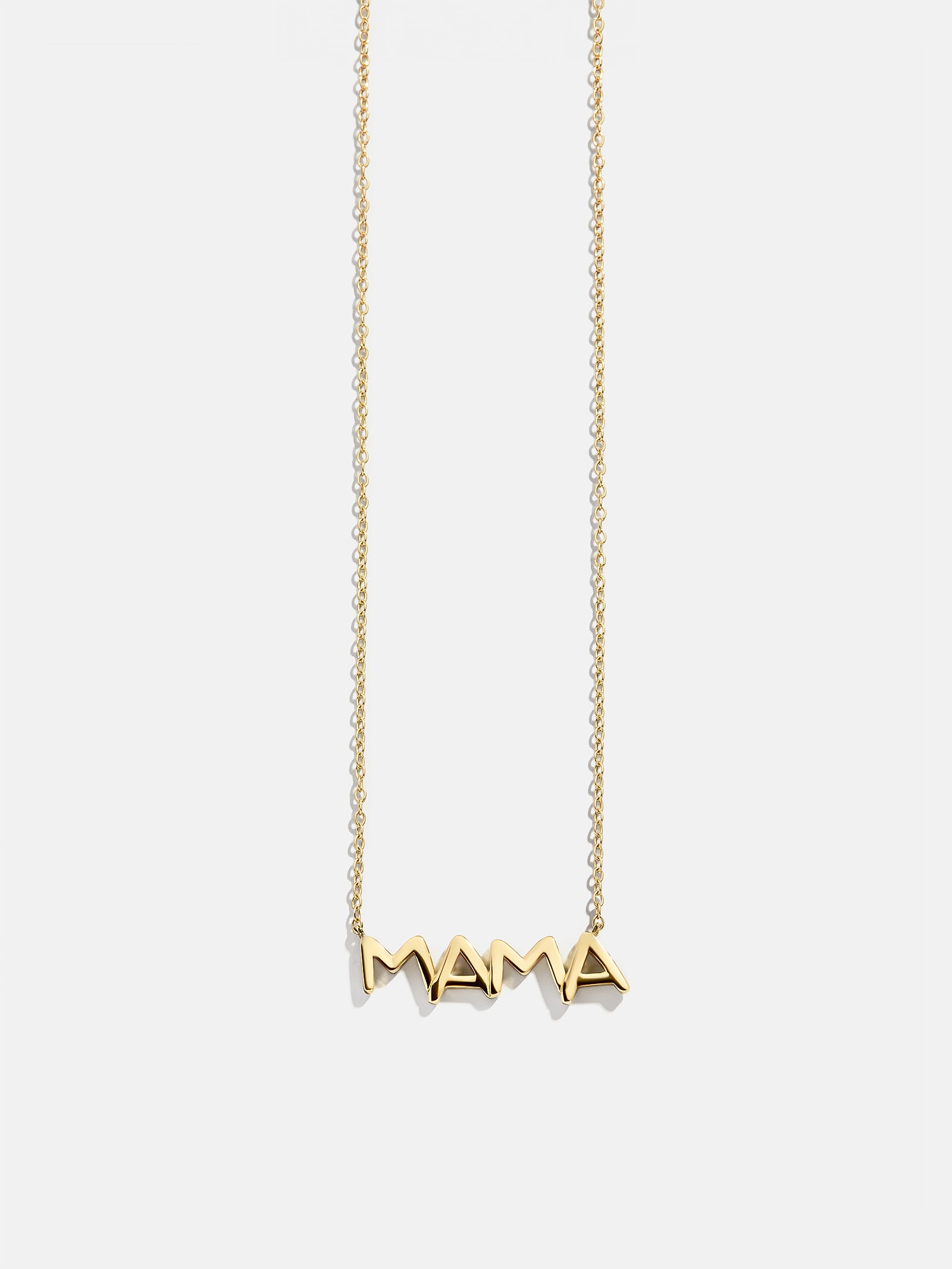18K Gold Custom Nameplate Necklace - Organic - Image 3