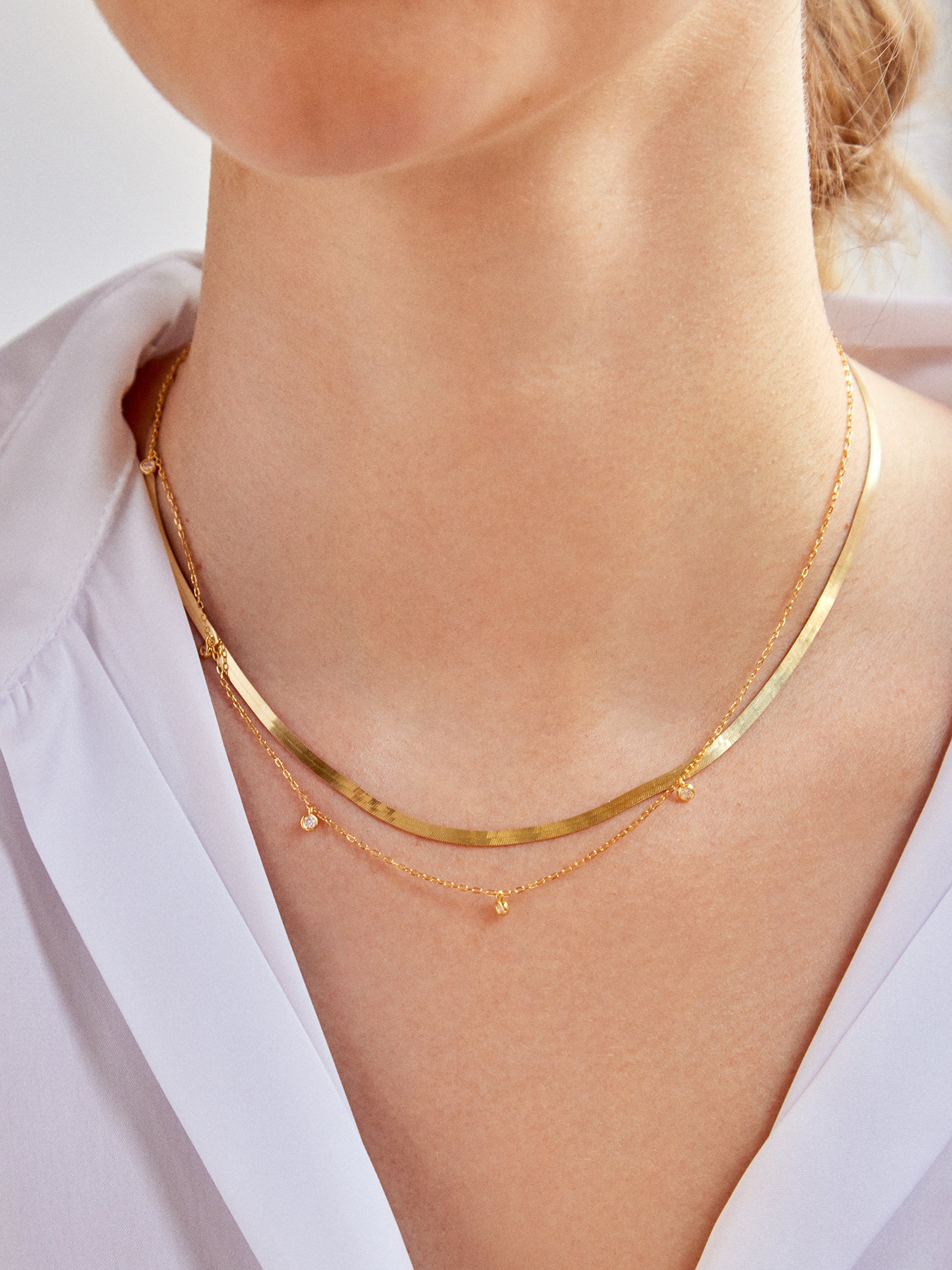 Mini Gia 14K Gold Necklace - Image 4