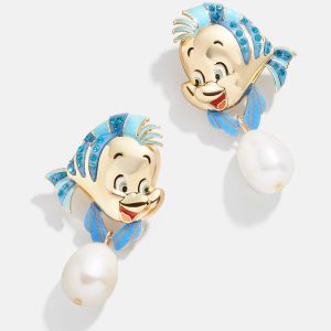Flounder disney Earrings - Blue
