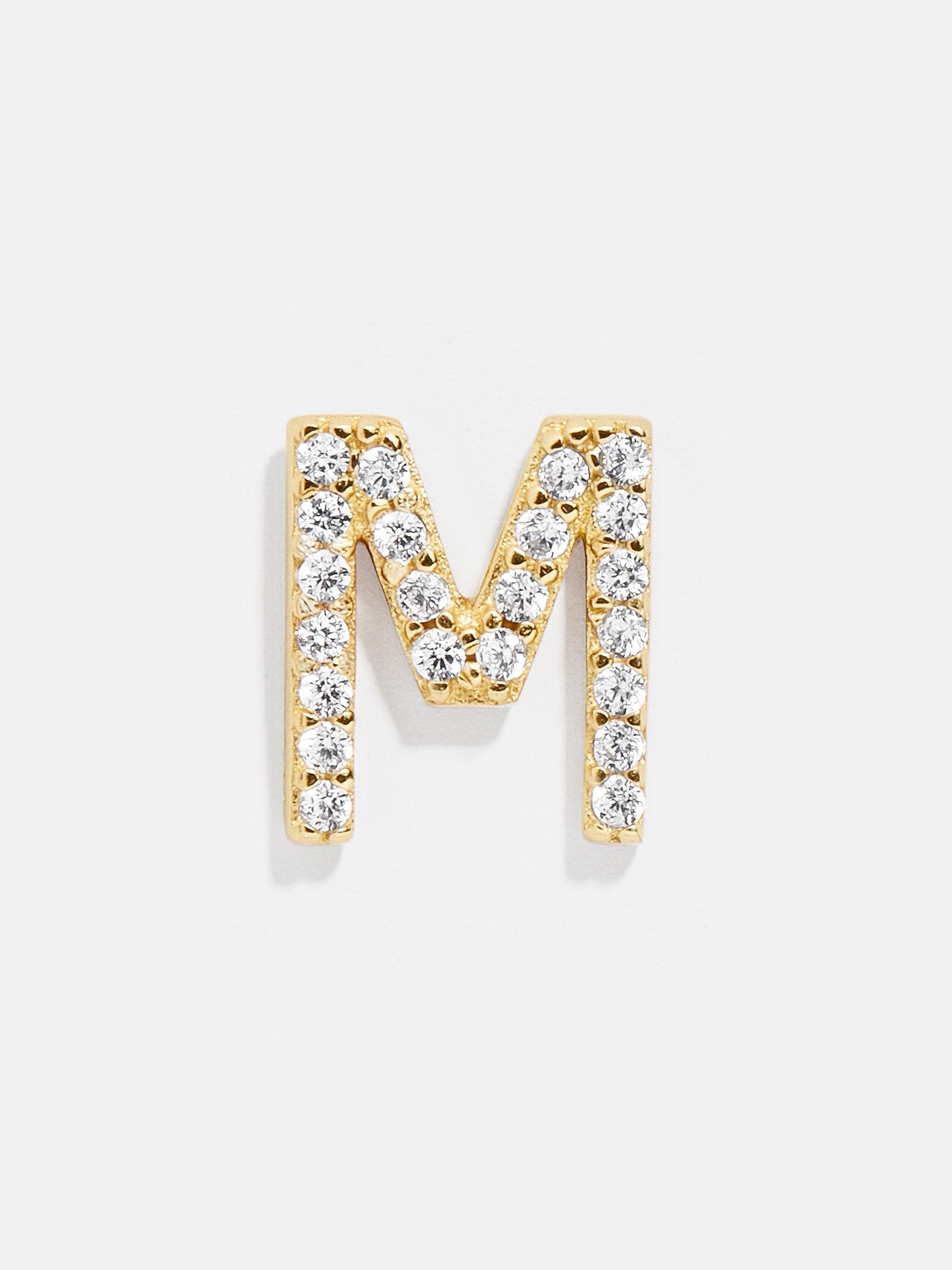 Single 18K Gold Initial Earring - Gold/Pav?? - Image 14