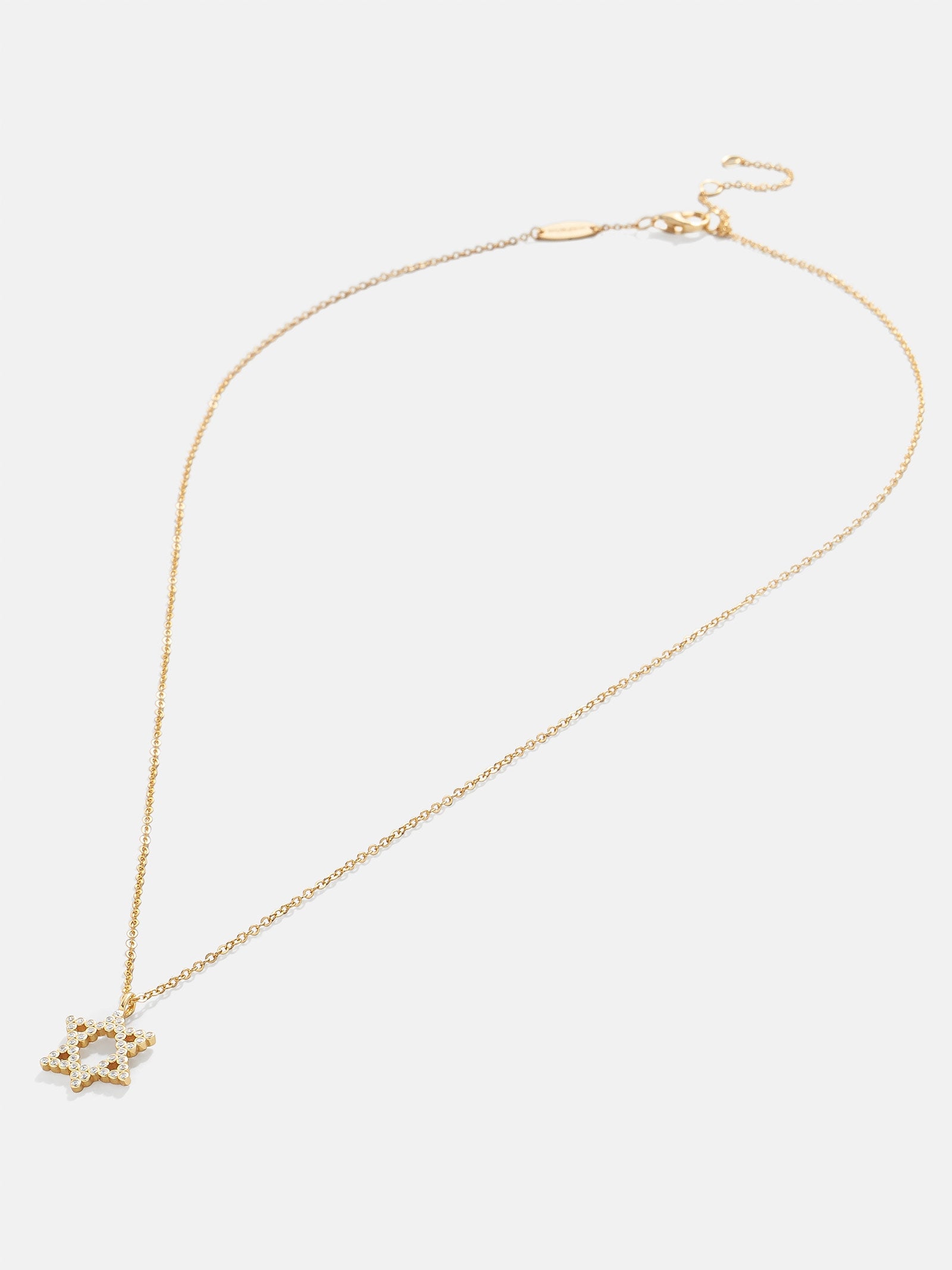 Star of David 18K Gold Necklace - Gold/Pav?? - Image 3